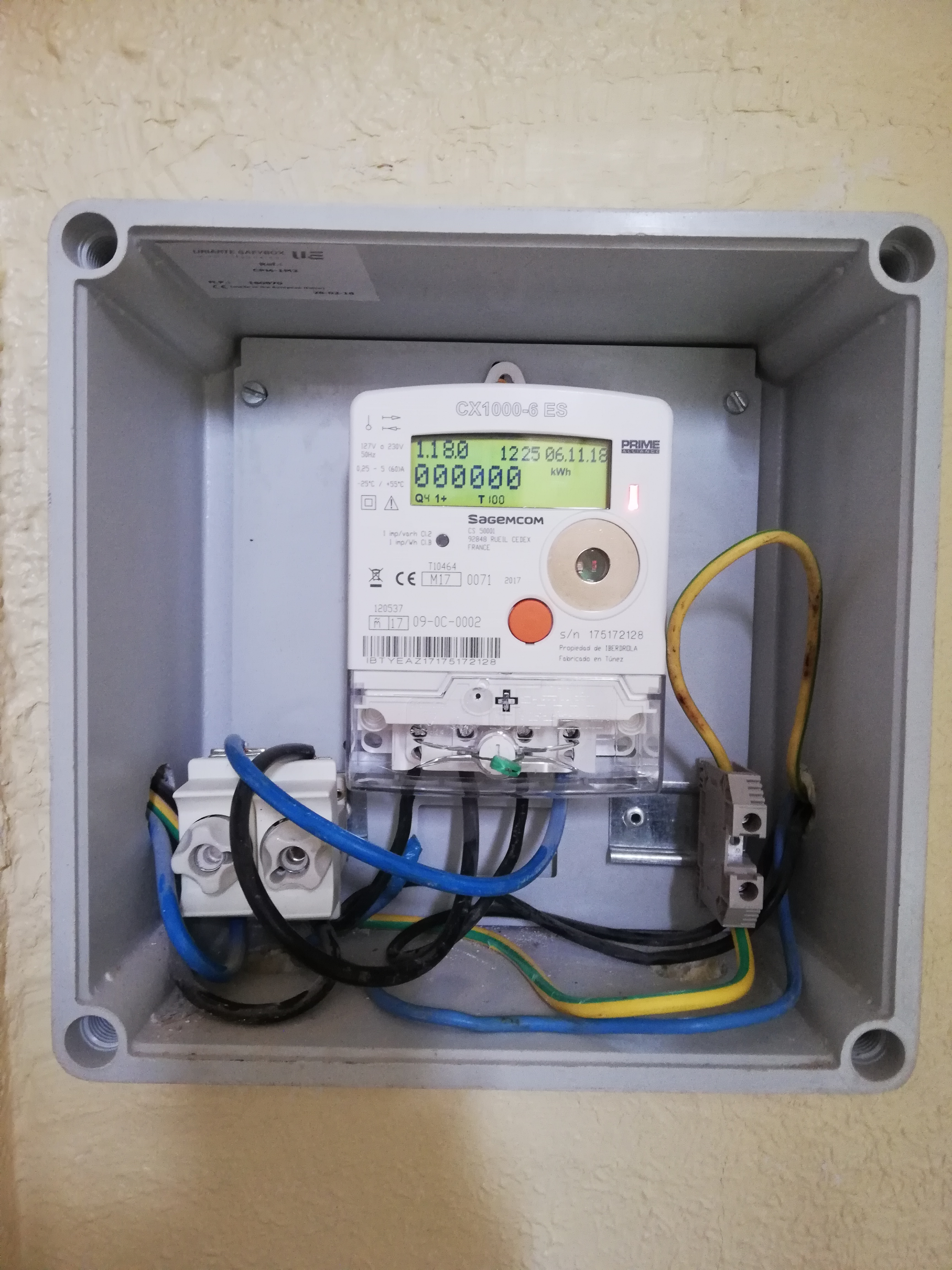 Cambio de caja de contador