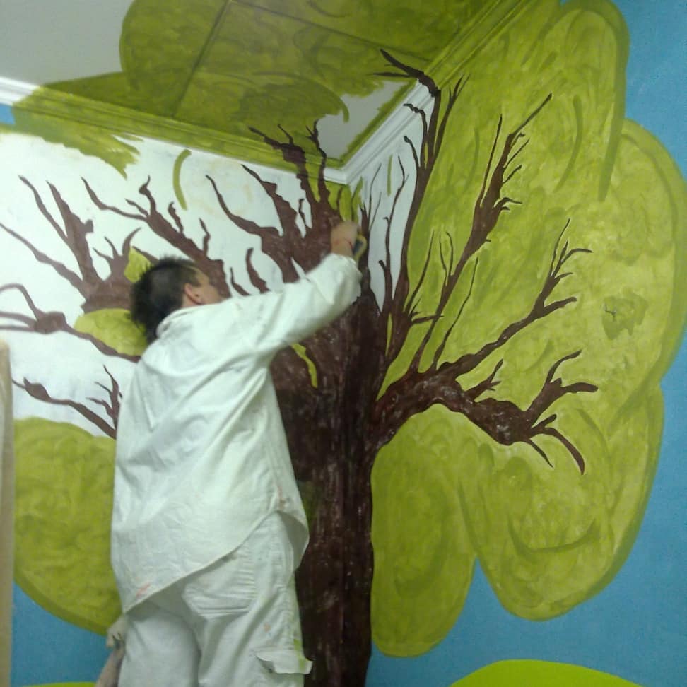 Mural en habitación de juegos , L'Hospitalet