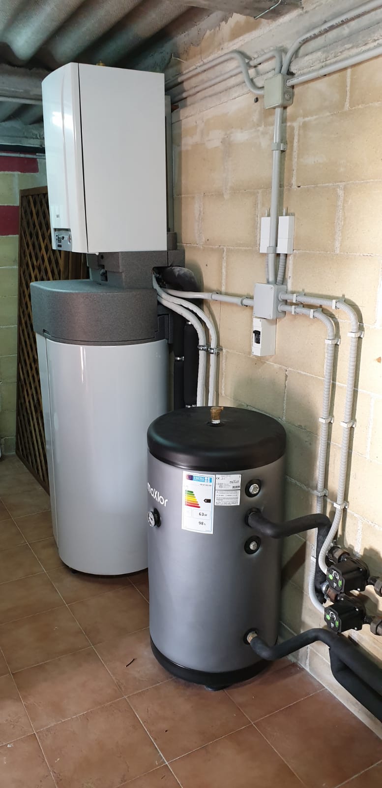 bomba de calor + acumulador de ACS