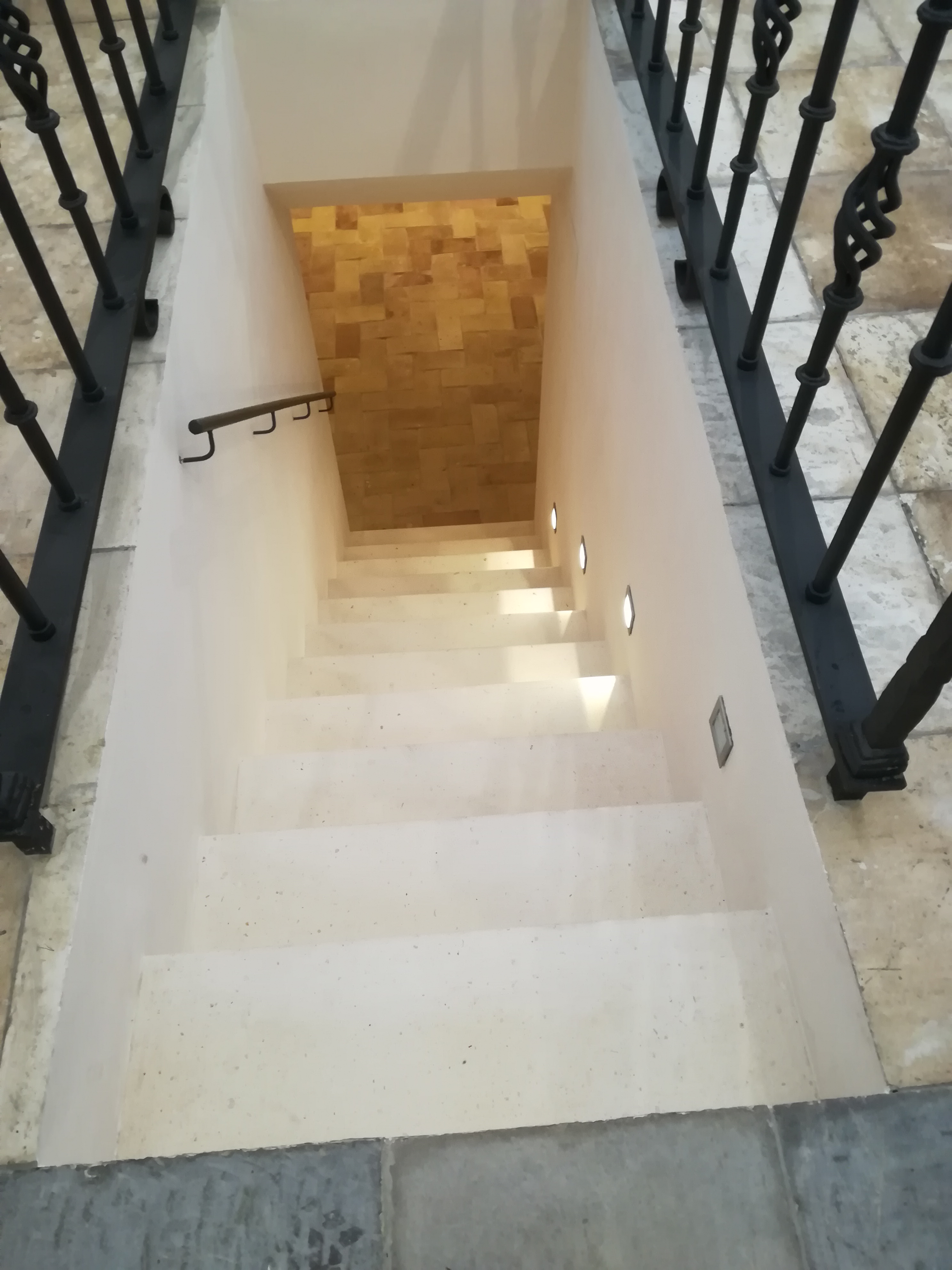 Escalera vista desde arriba