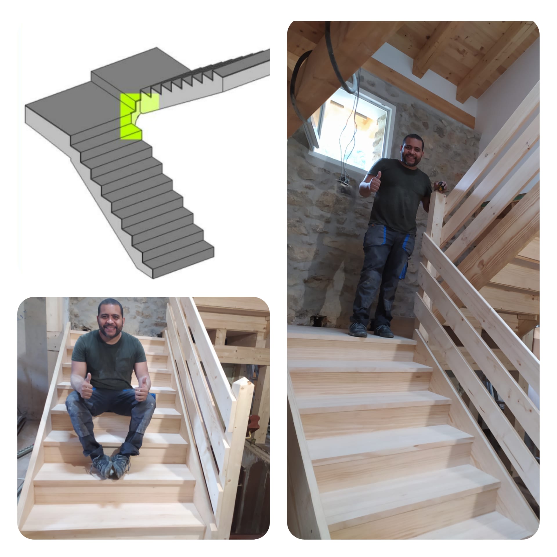 Construcción de escalera