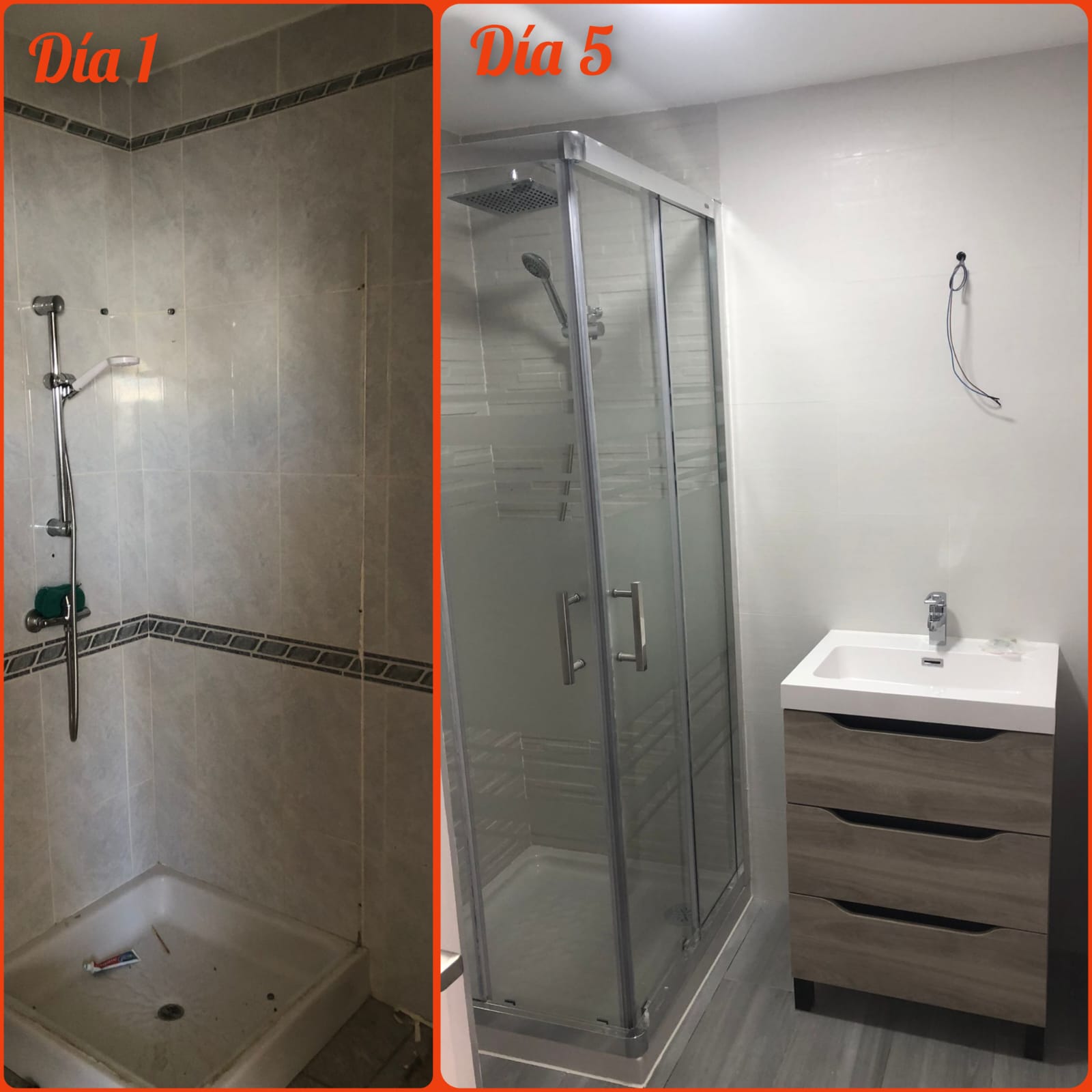 Reformas de baños antes - después