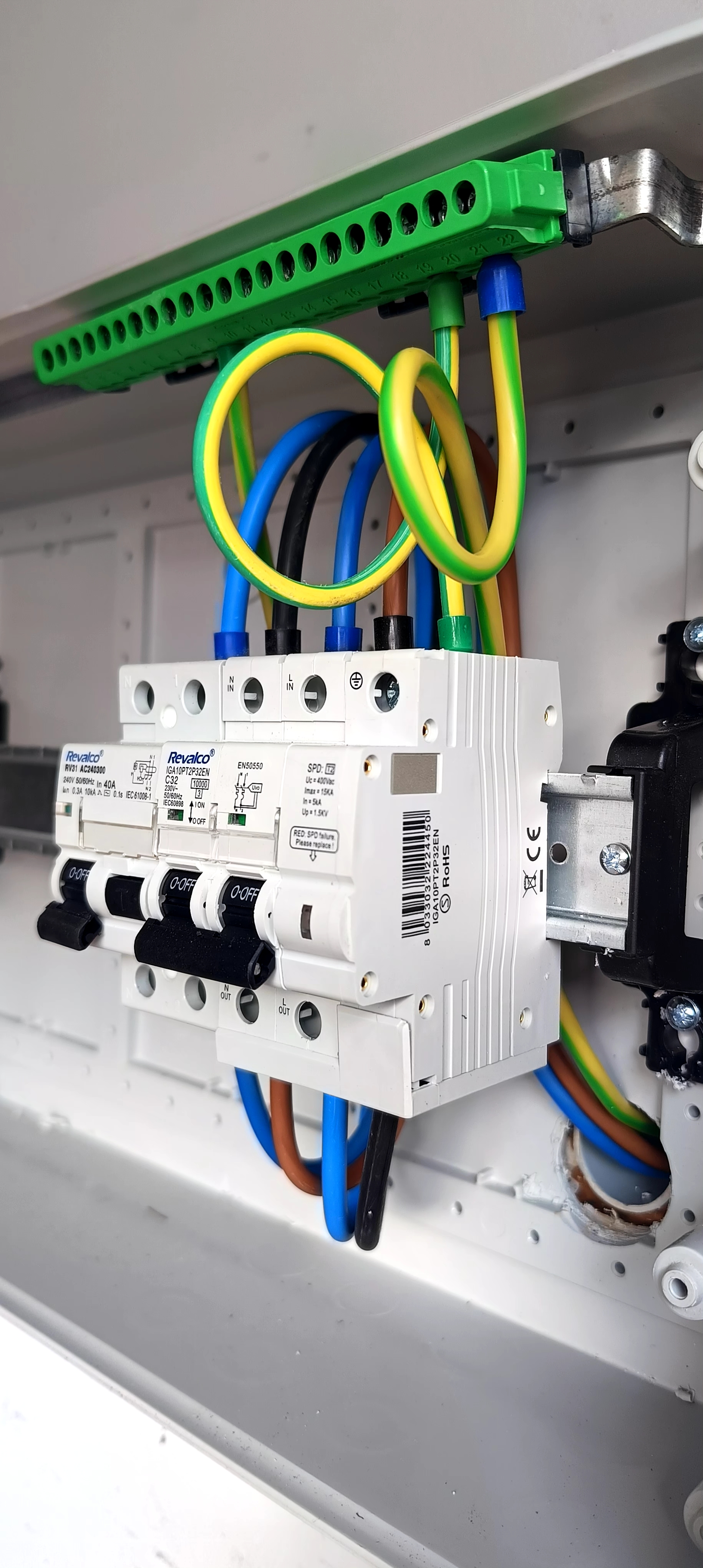 Montaje de cuadro eléctrico con protección avanzada