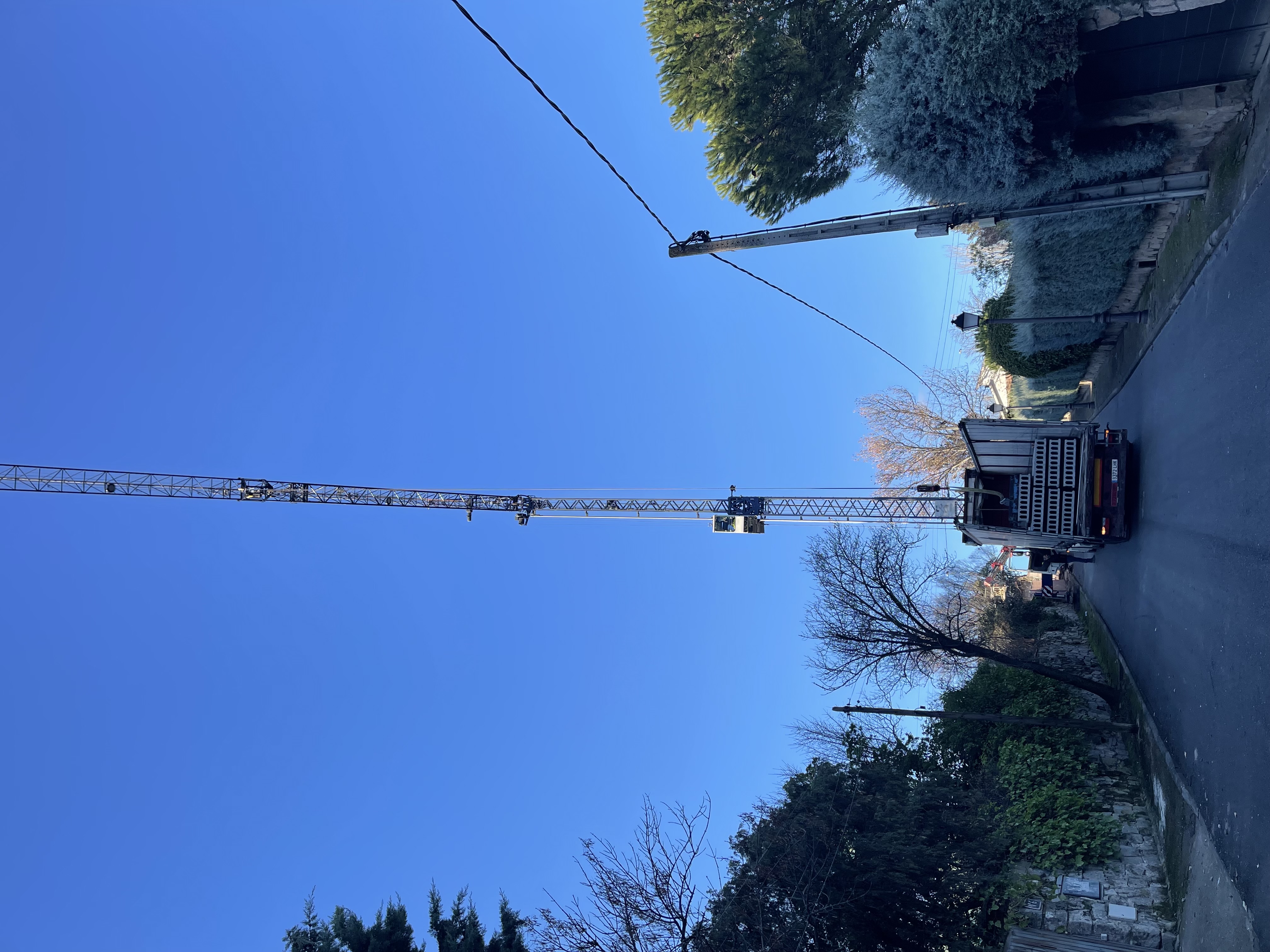 Instalación de forjado alveolar chalet Torrelodones