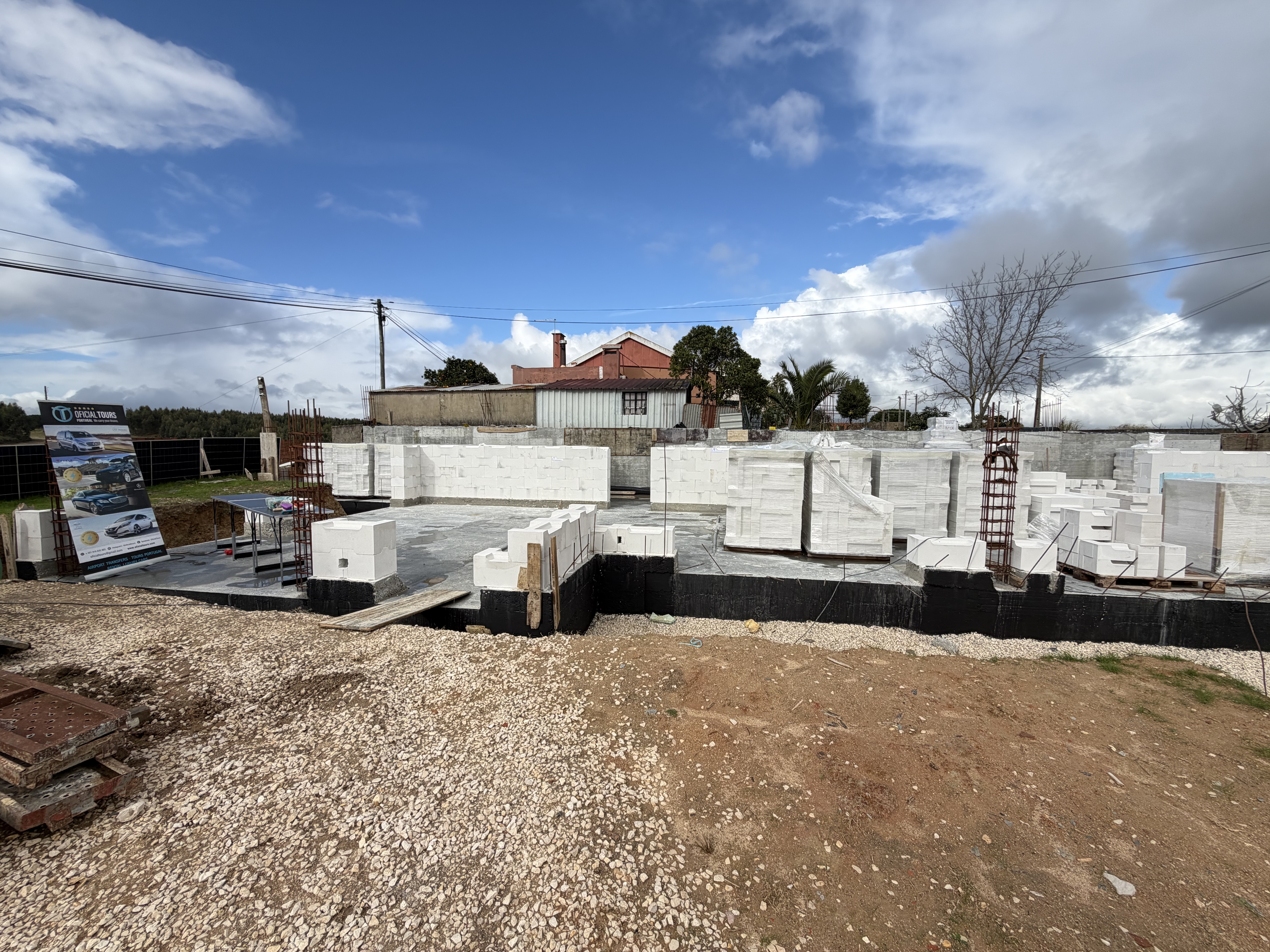 Replanteo muros portantes de perlita fachada