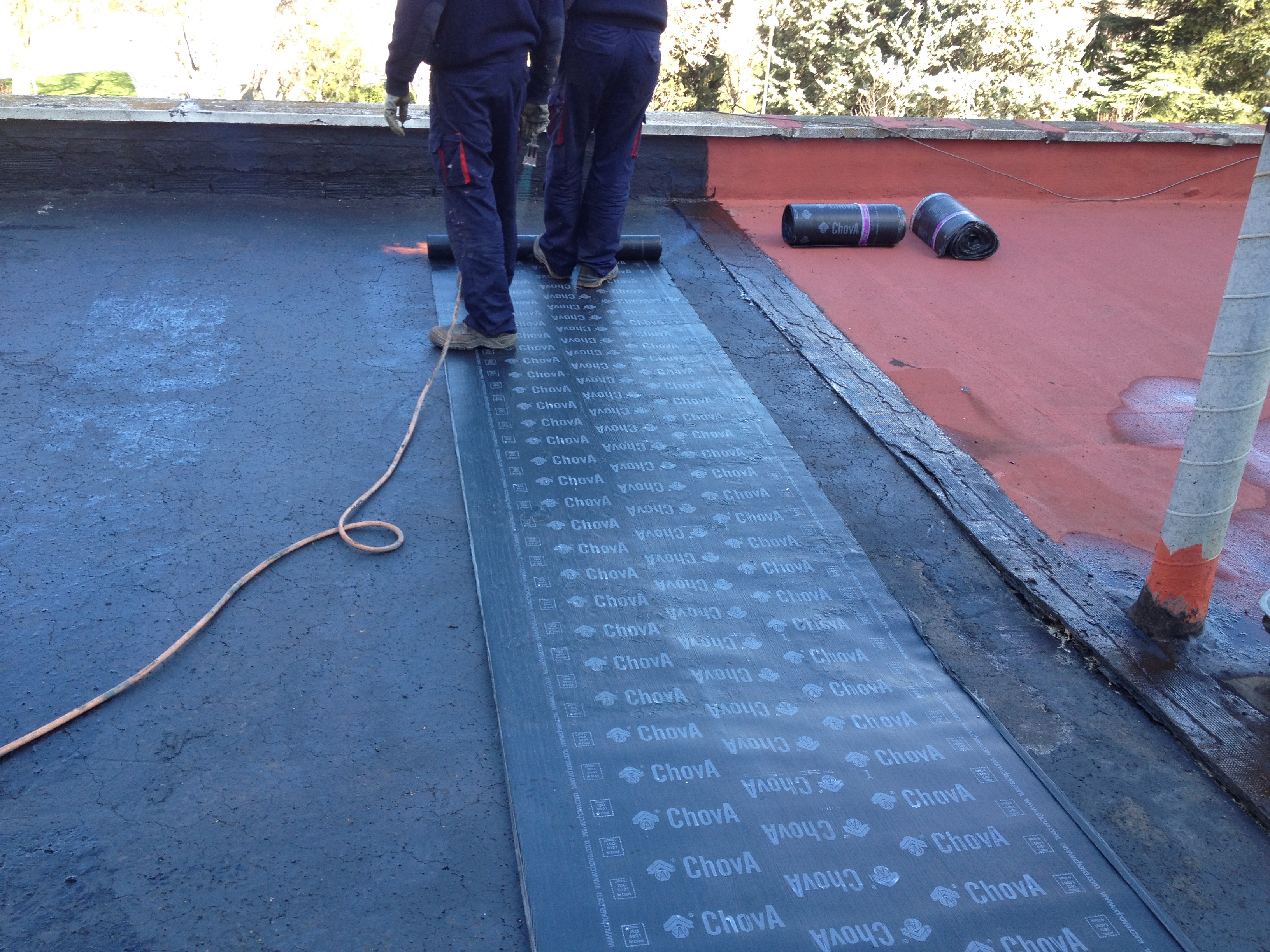 Impermeabilización en local en Coslada