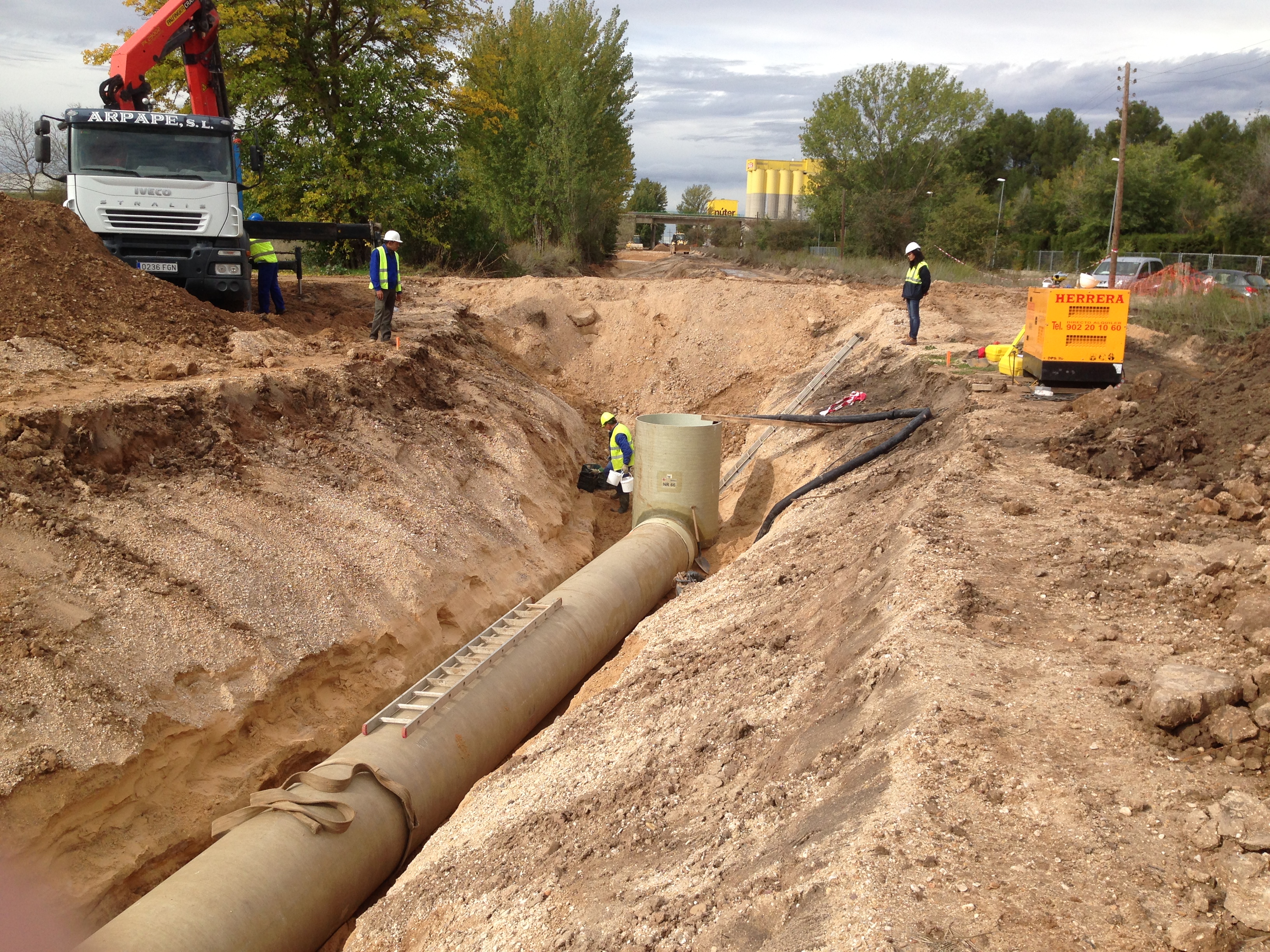 Replanteo de Colector en Aranda de Duero (Burgos)