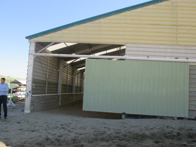 daños en nave industrial por viento