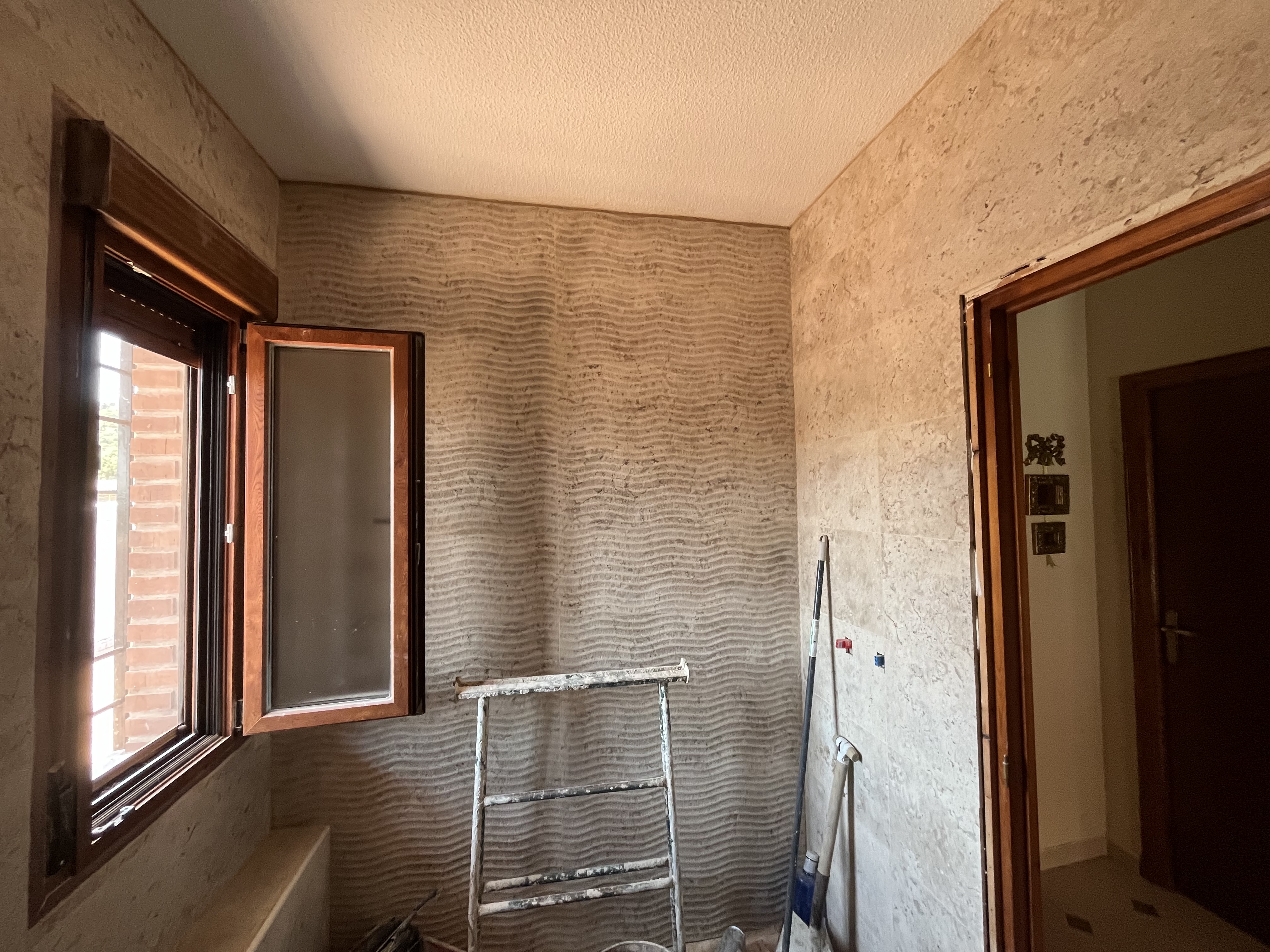 Cambio de cerámica estilo rústico