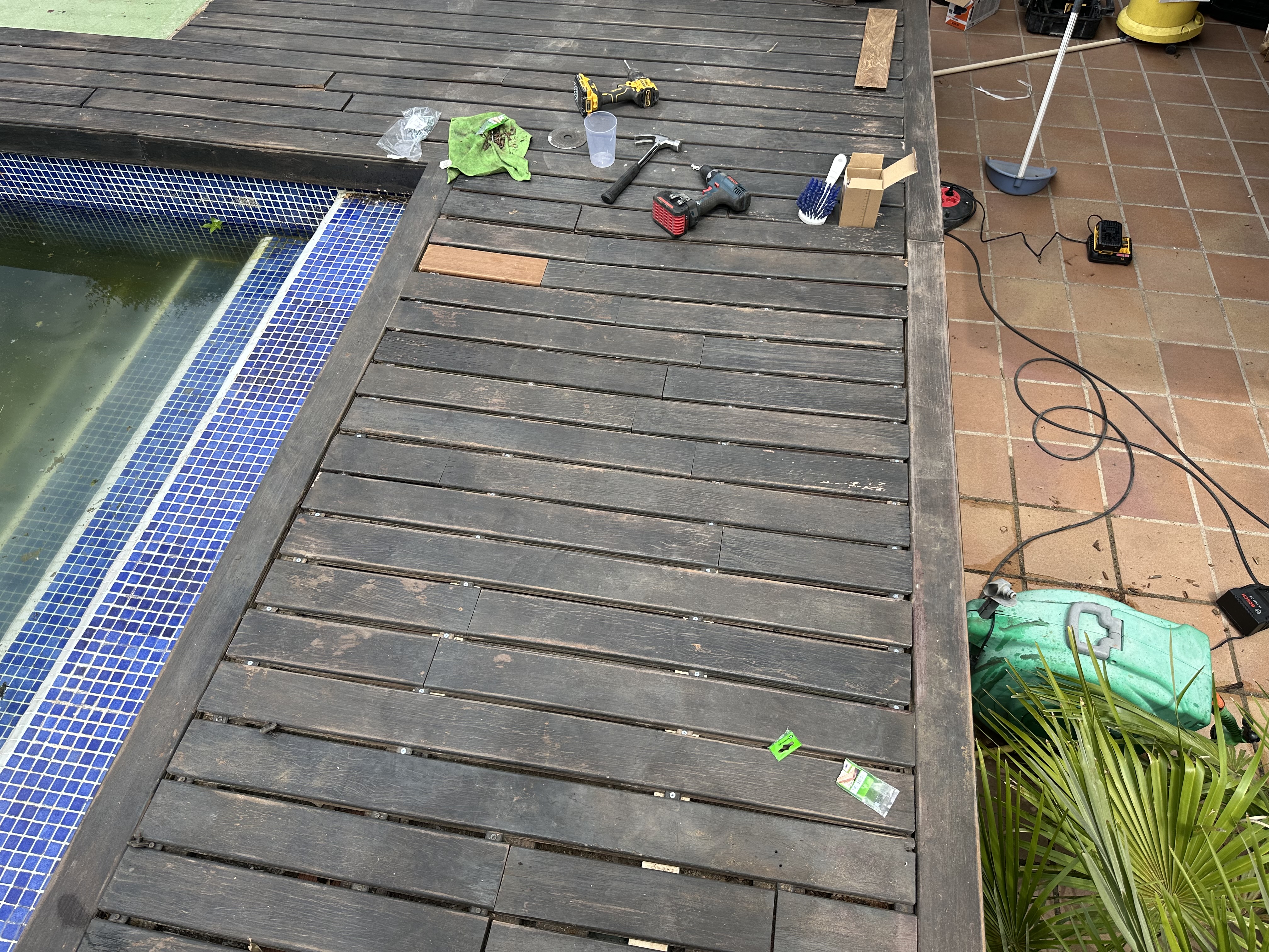 La madera estaba sin tratar