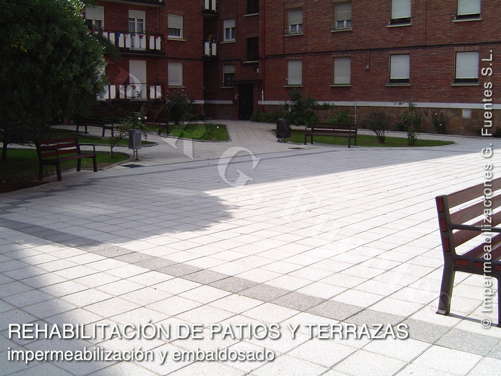 Rehabilitación de patios y terrazas