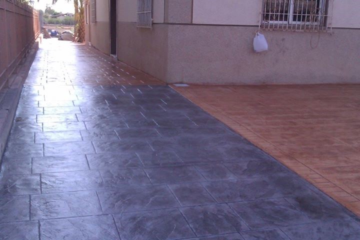 HORMIGON IMPRESO EN LLANO DE BRUJAS ( MURCIA )