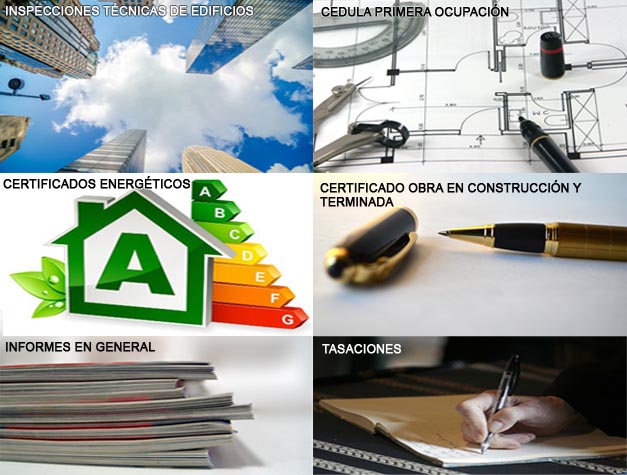 Informes, valoraciones, tasaciones, peritaciones