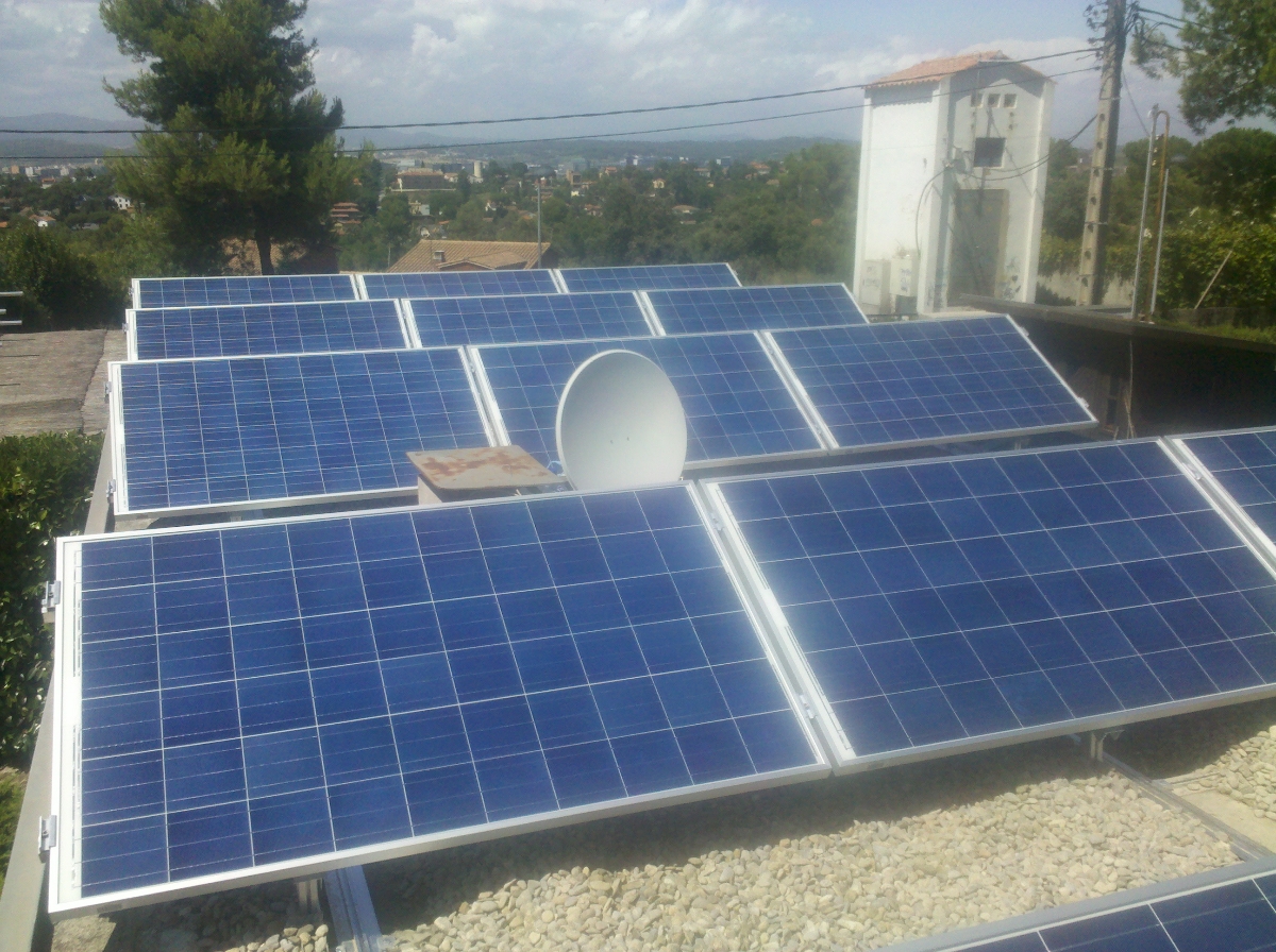 Instalación electricidad solar con conexión a compañía eléctrica