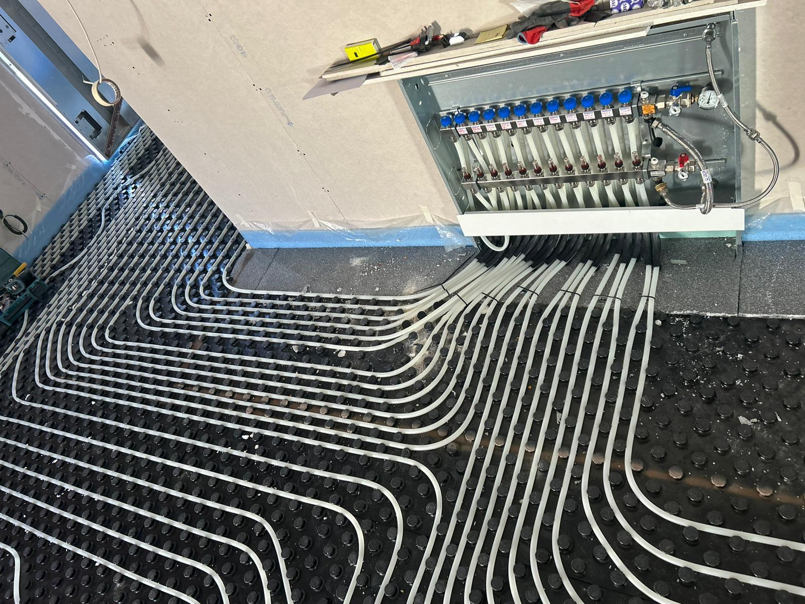 Instalación de suelo radiante