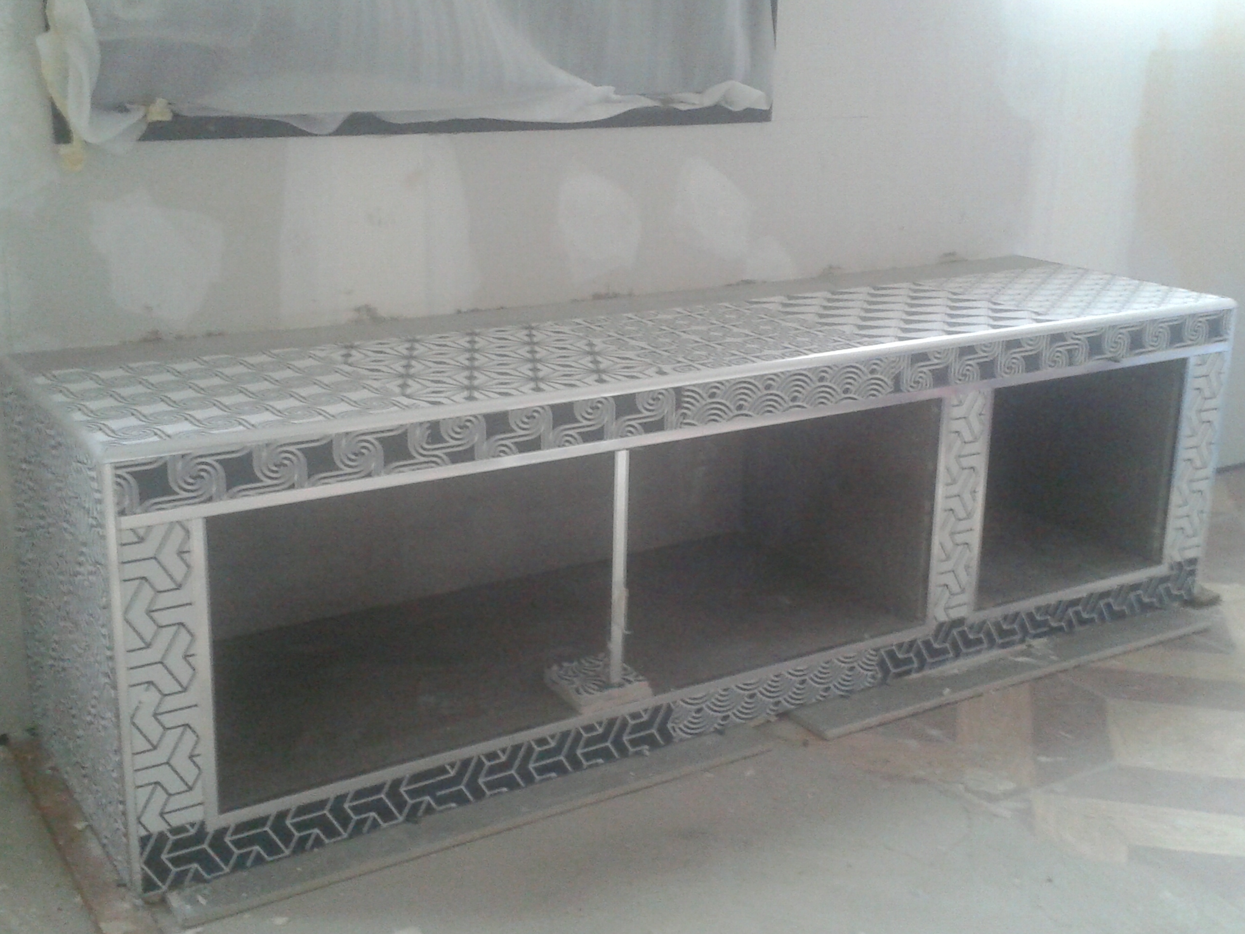 Meseta de apoyo terminada