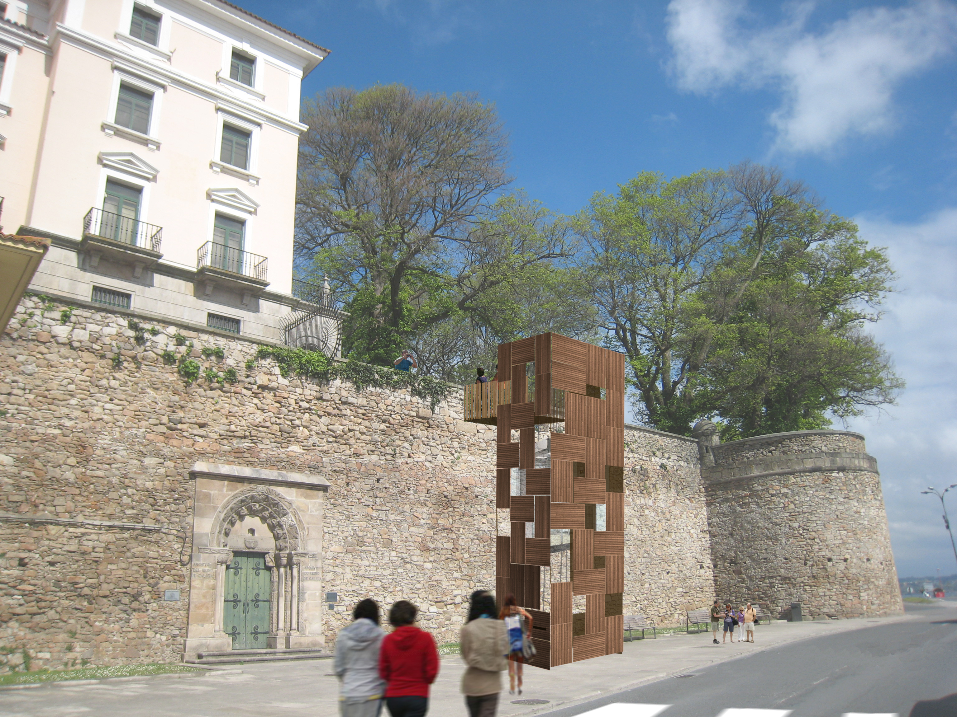 Mejora de la accesibilidad peatonal desde el paseo del Parrote (A Coruña)