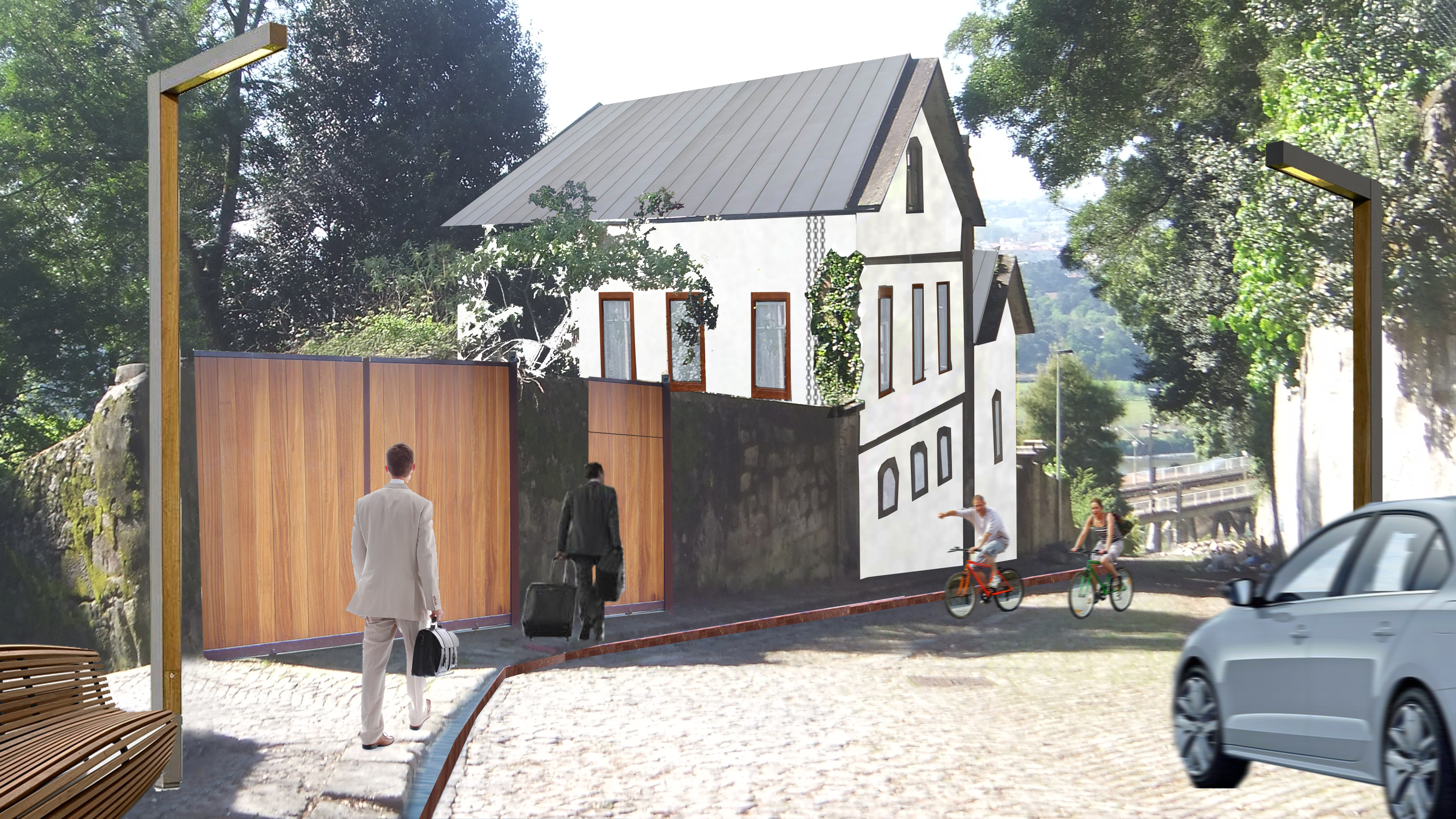 Rehabilitación y adecuación del entorno de la Quinta de Abaixo (Oporto)