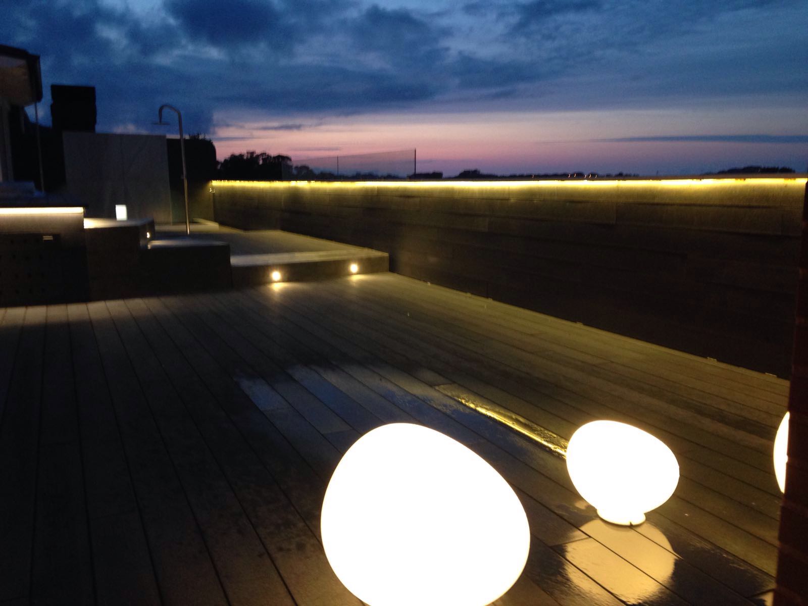 iluminación terraza