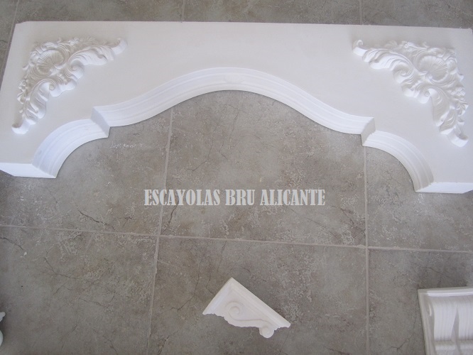 arco de escayola con posibilidad de incorporar frontales decorativos