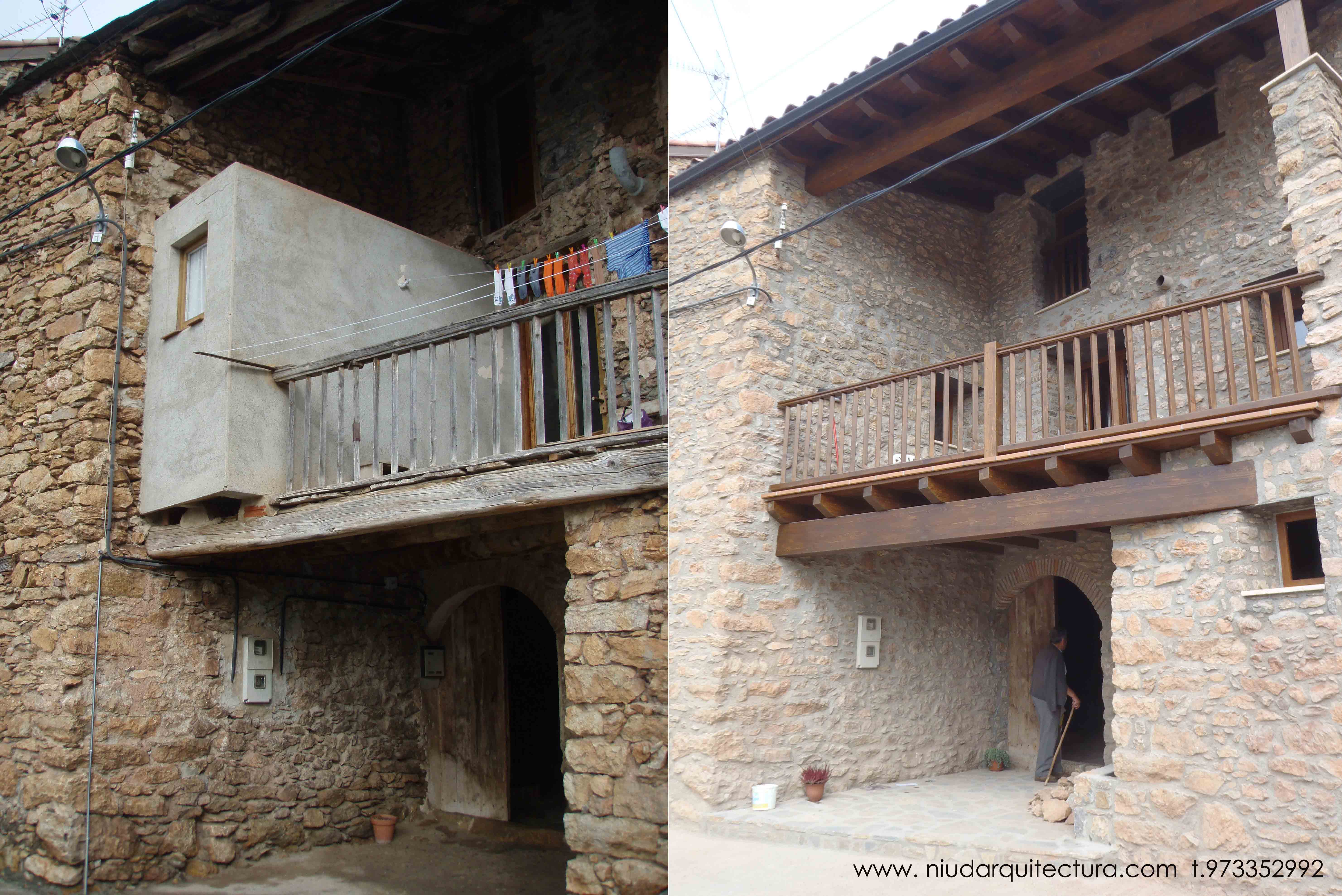 Reforma de vivienda en un entorno rural de montaña.