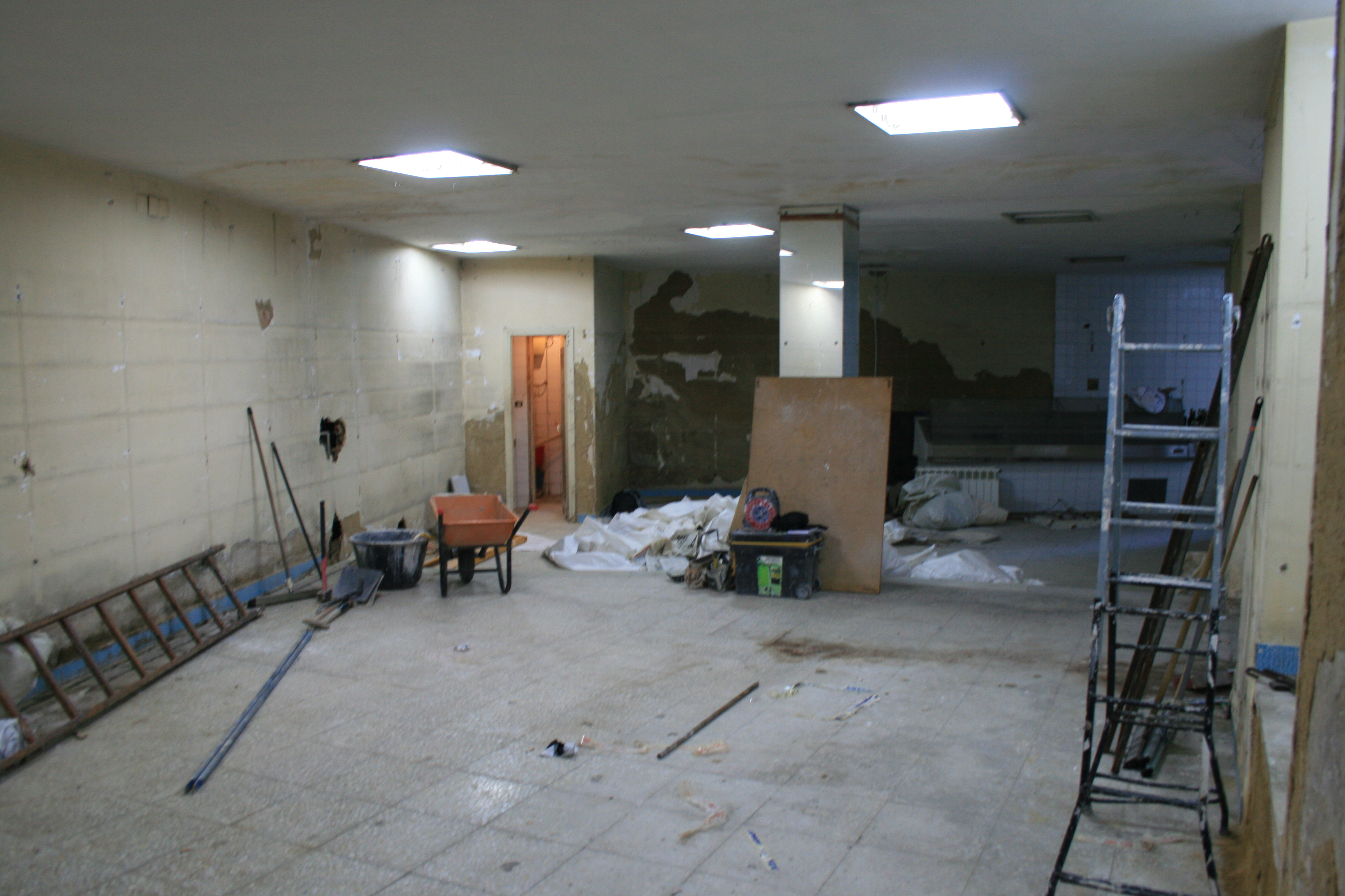 Reforma integral de local para Txokos -Estado inicial-