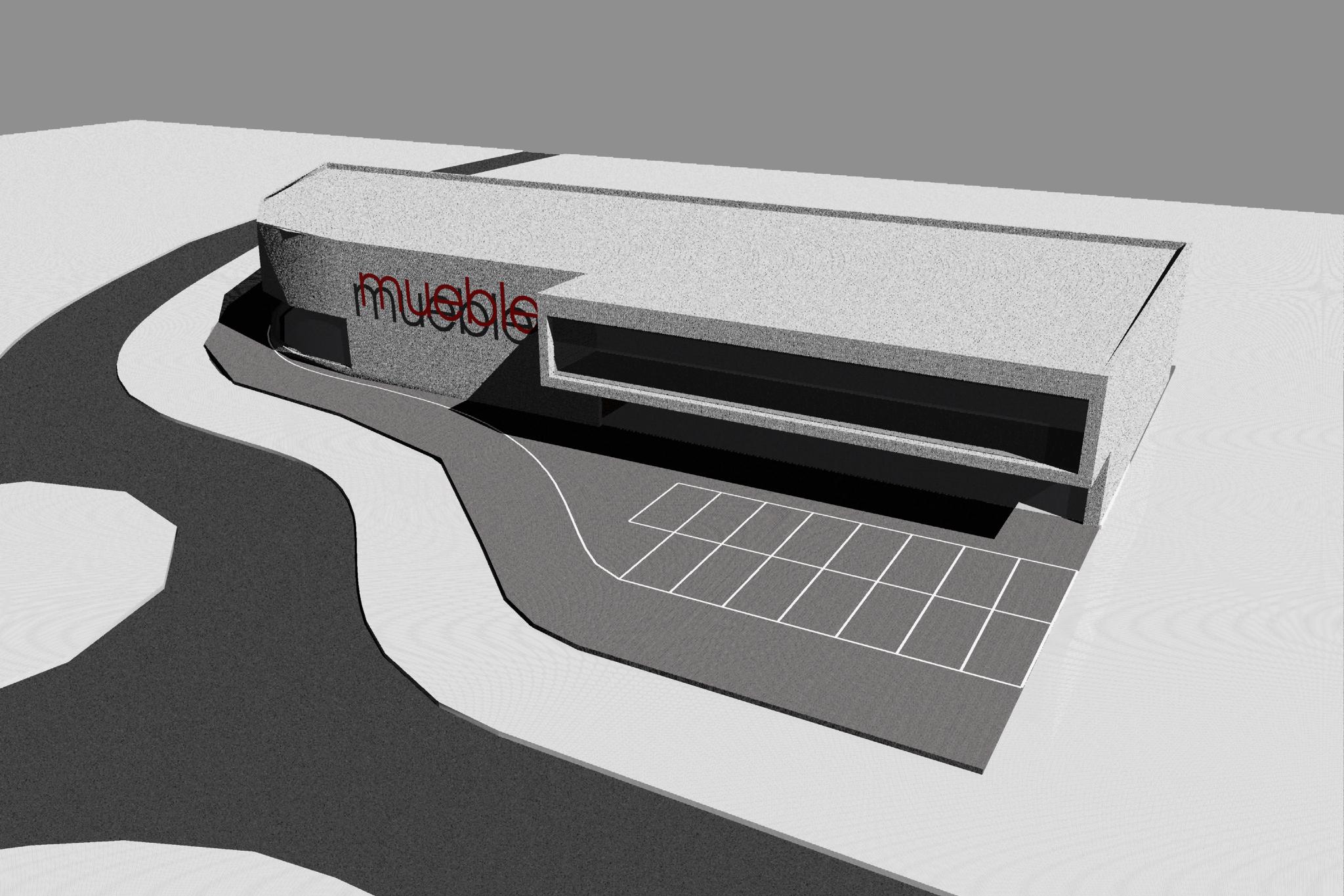 Nave para exposición y venta de muebles