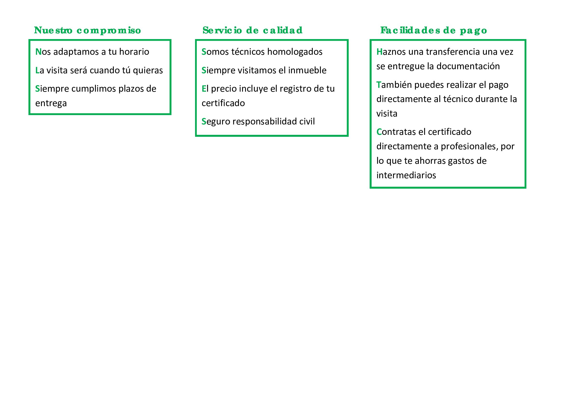 Nuestro compromiso de servicio