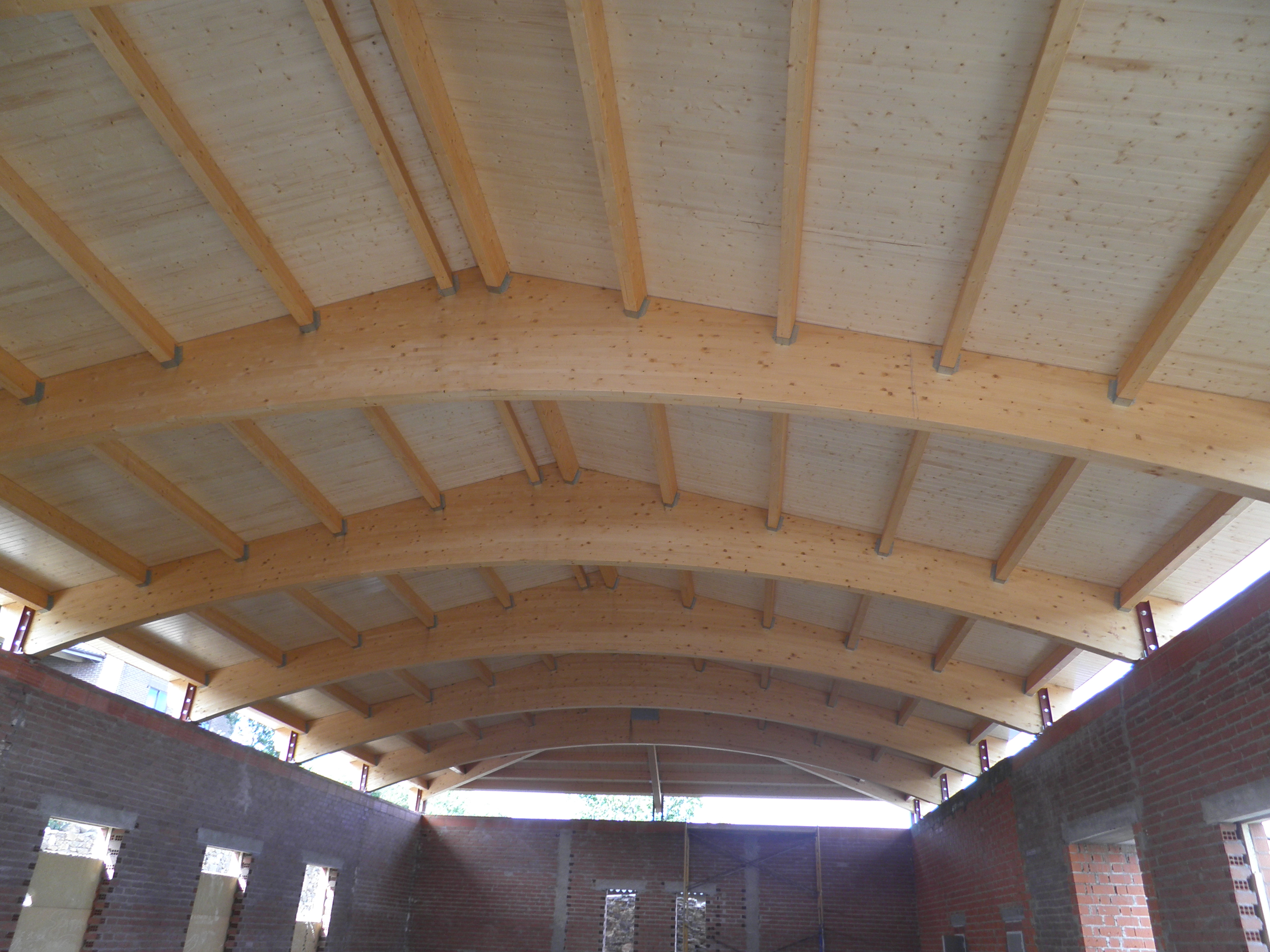 Cubierta de madera y pizarra en Muelas de los Caballeros