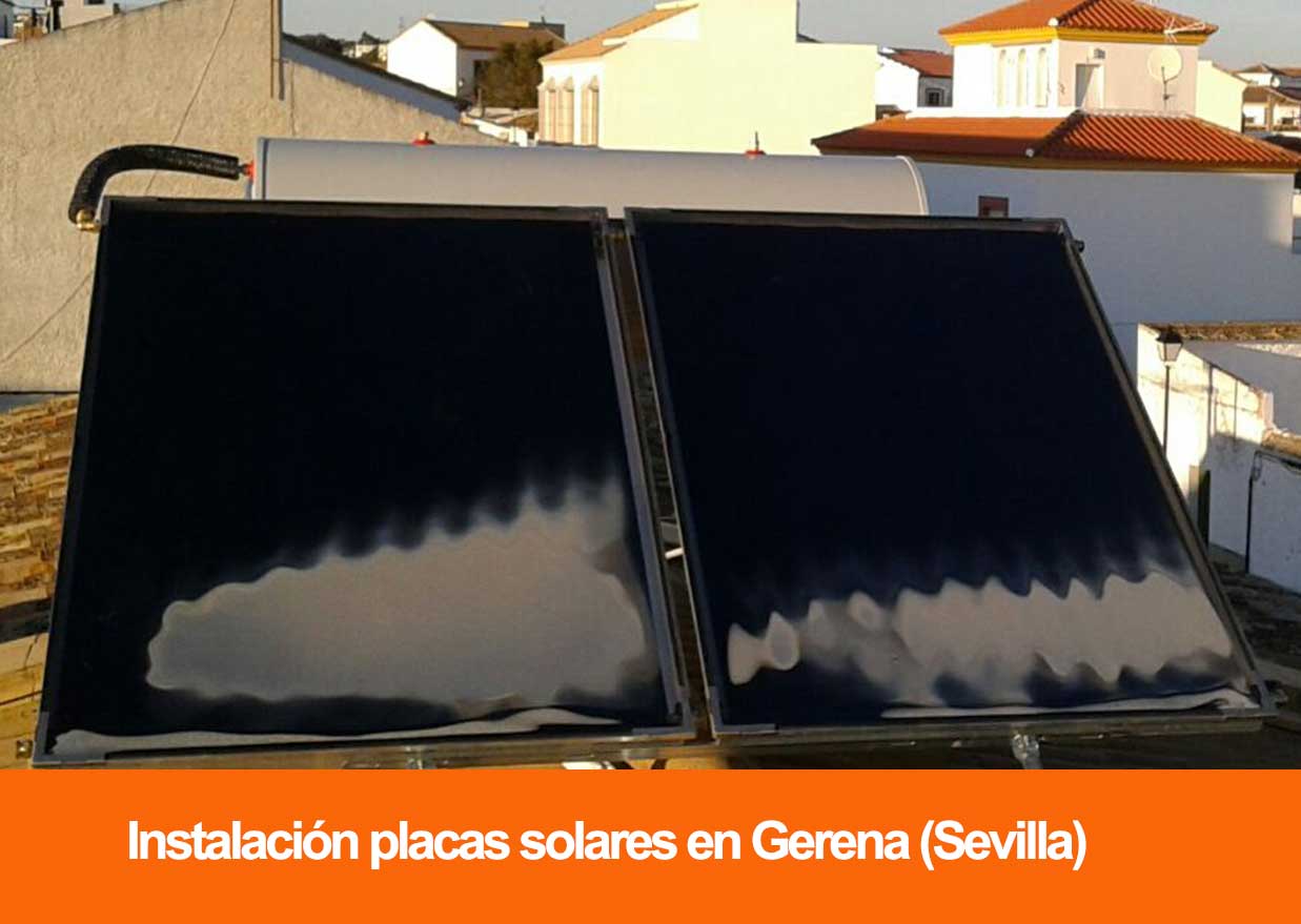Instalación paneles solare para producción de agua caliente sanitaria