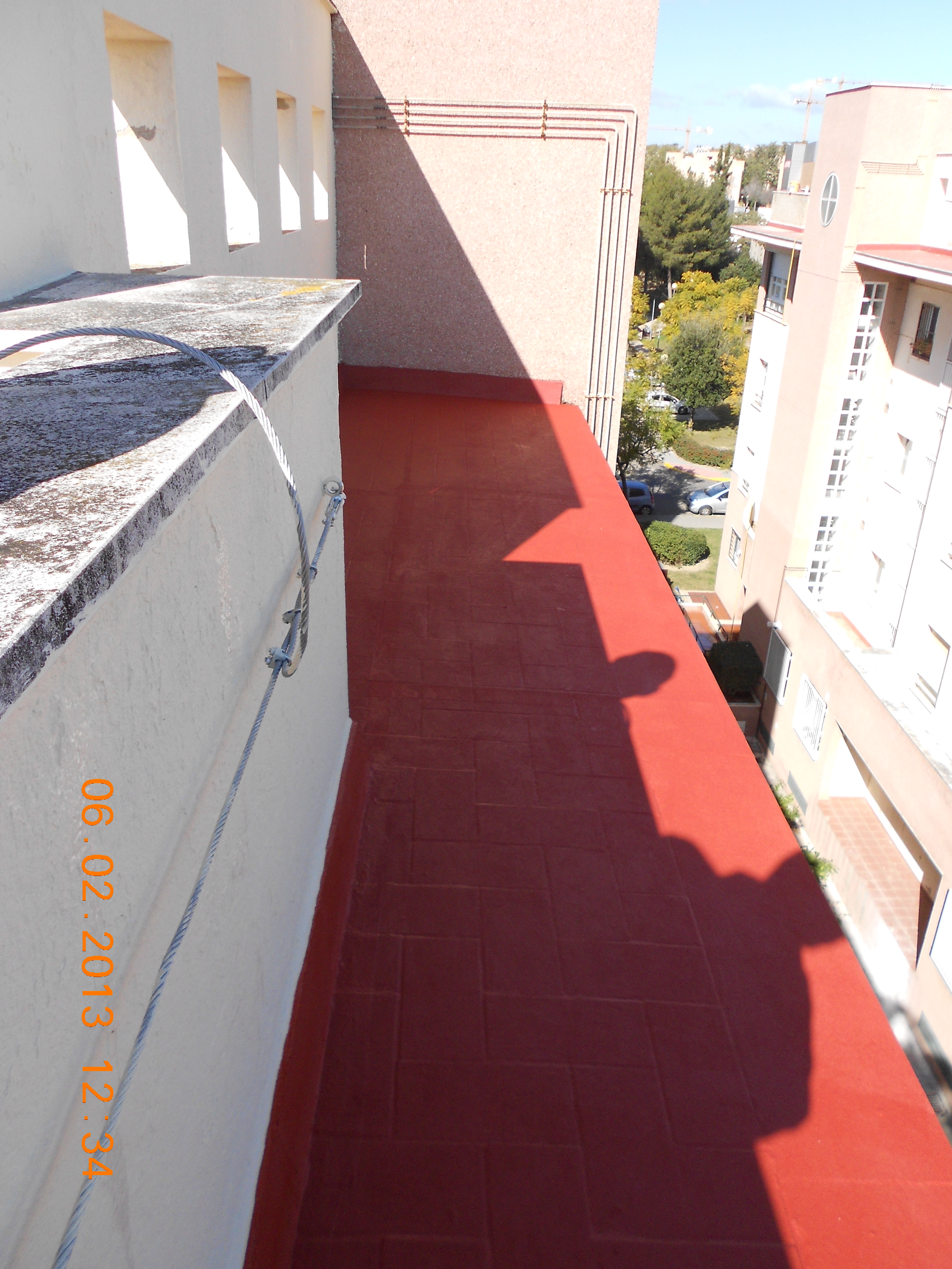 PRETIL EXTERIOR Y CORNISA, PINTADO E IMPERMEABILIZADO