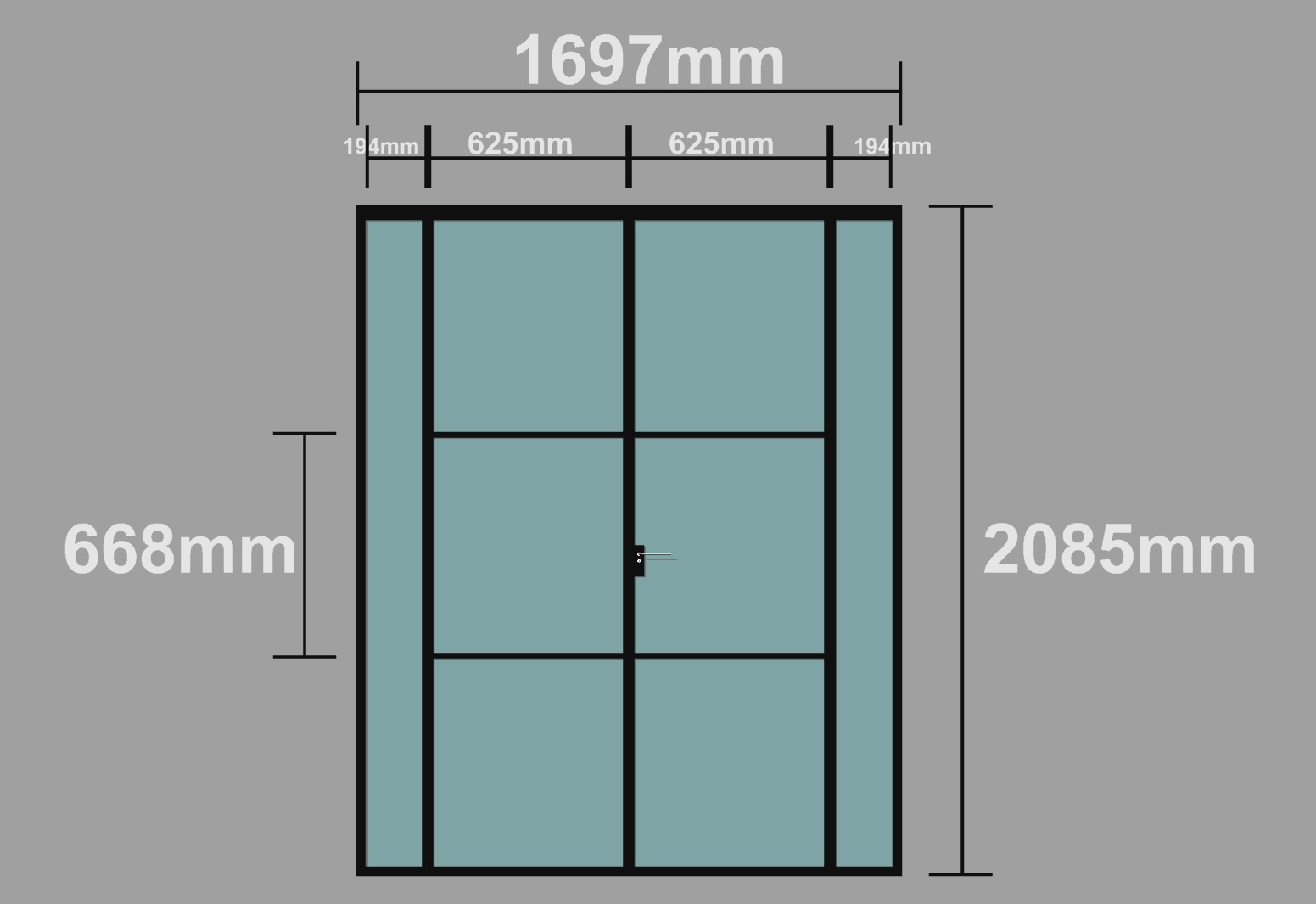 Puerta Diseño. Separador Salon Comedor.