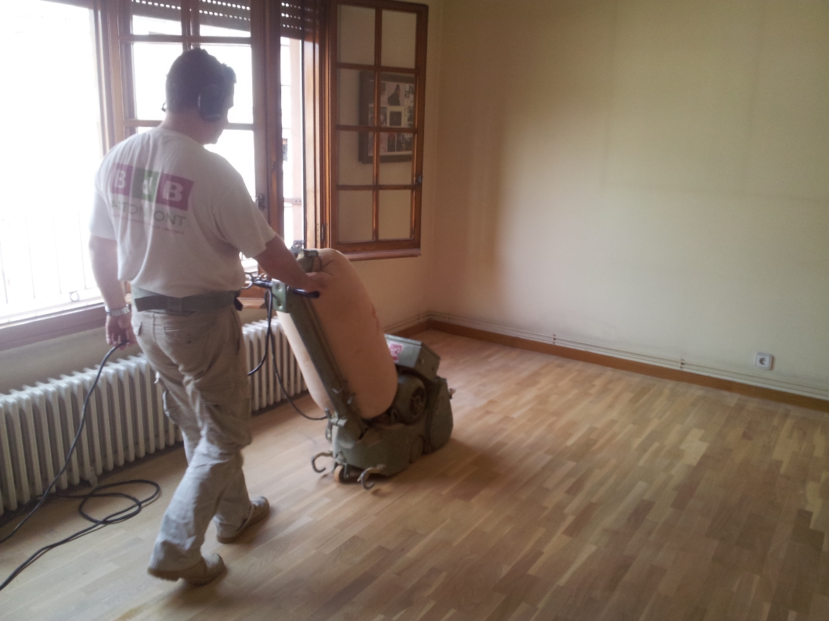 pulido parquet encolado tablilla.