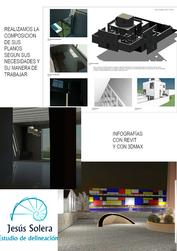 Muestra de trabajos de delineación