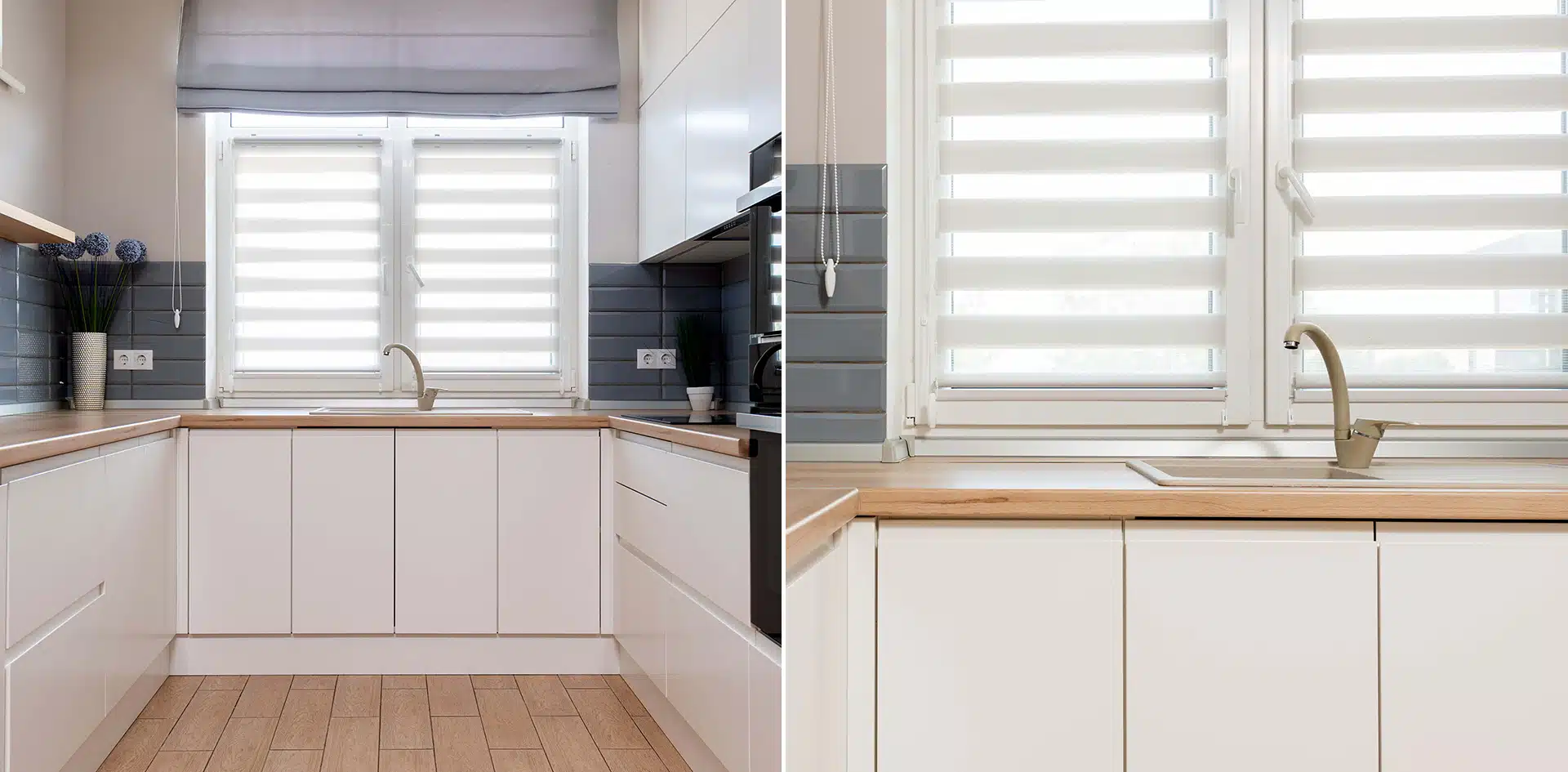 Cocina renovada con diseño abierto y funcional