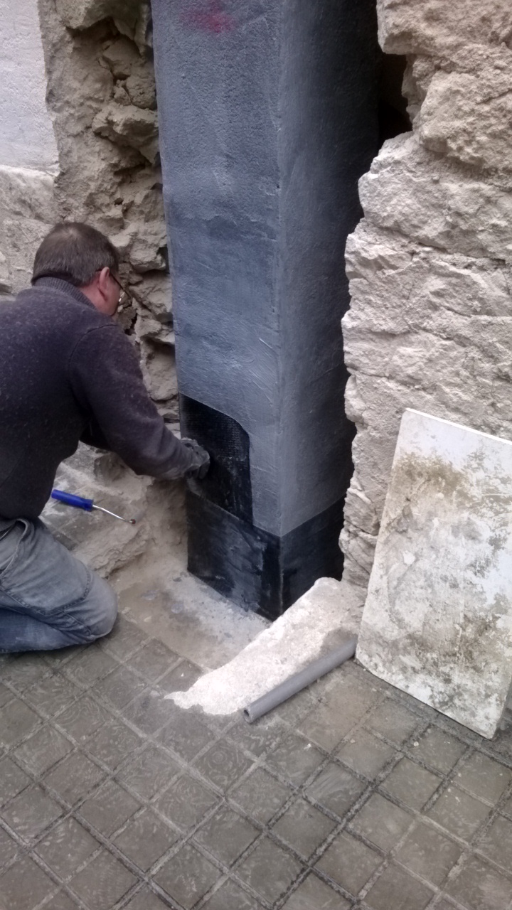 Refuerzo de pilares planta baja