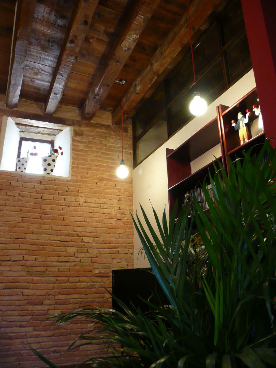 Rehabilitación de antiguos graneros. Salón