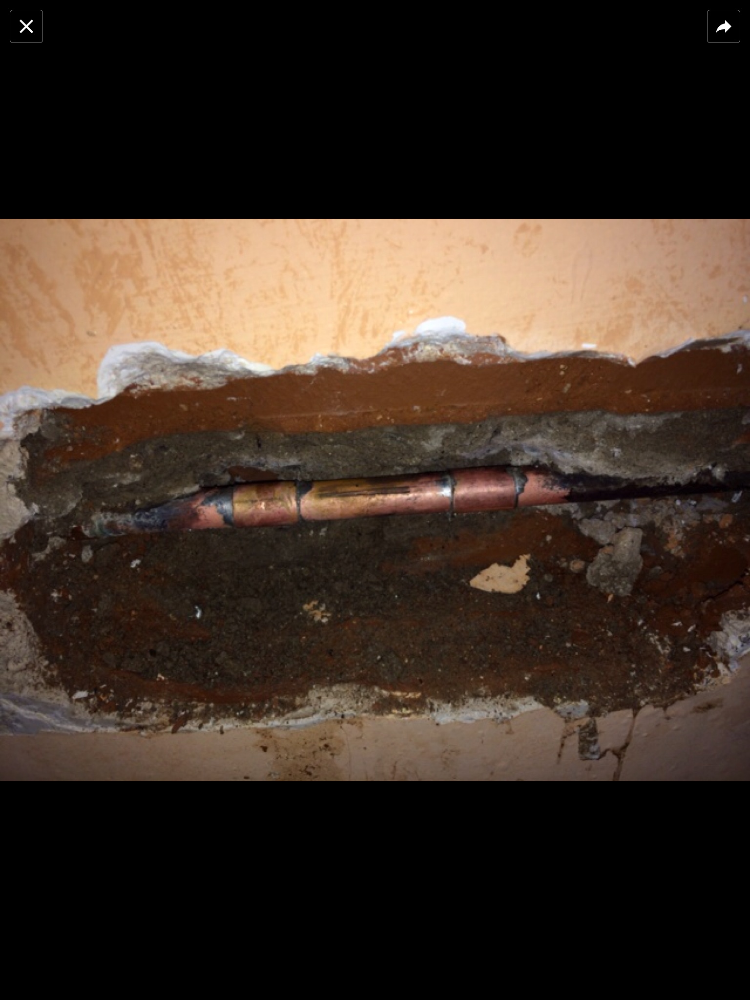 Reparación tubería de cobre