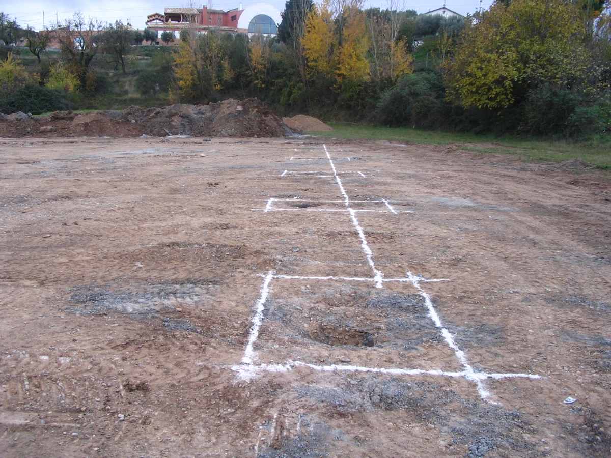 Replanteo de cimentaciones