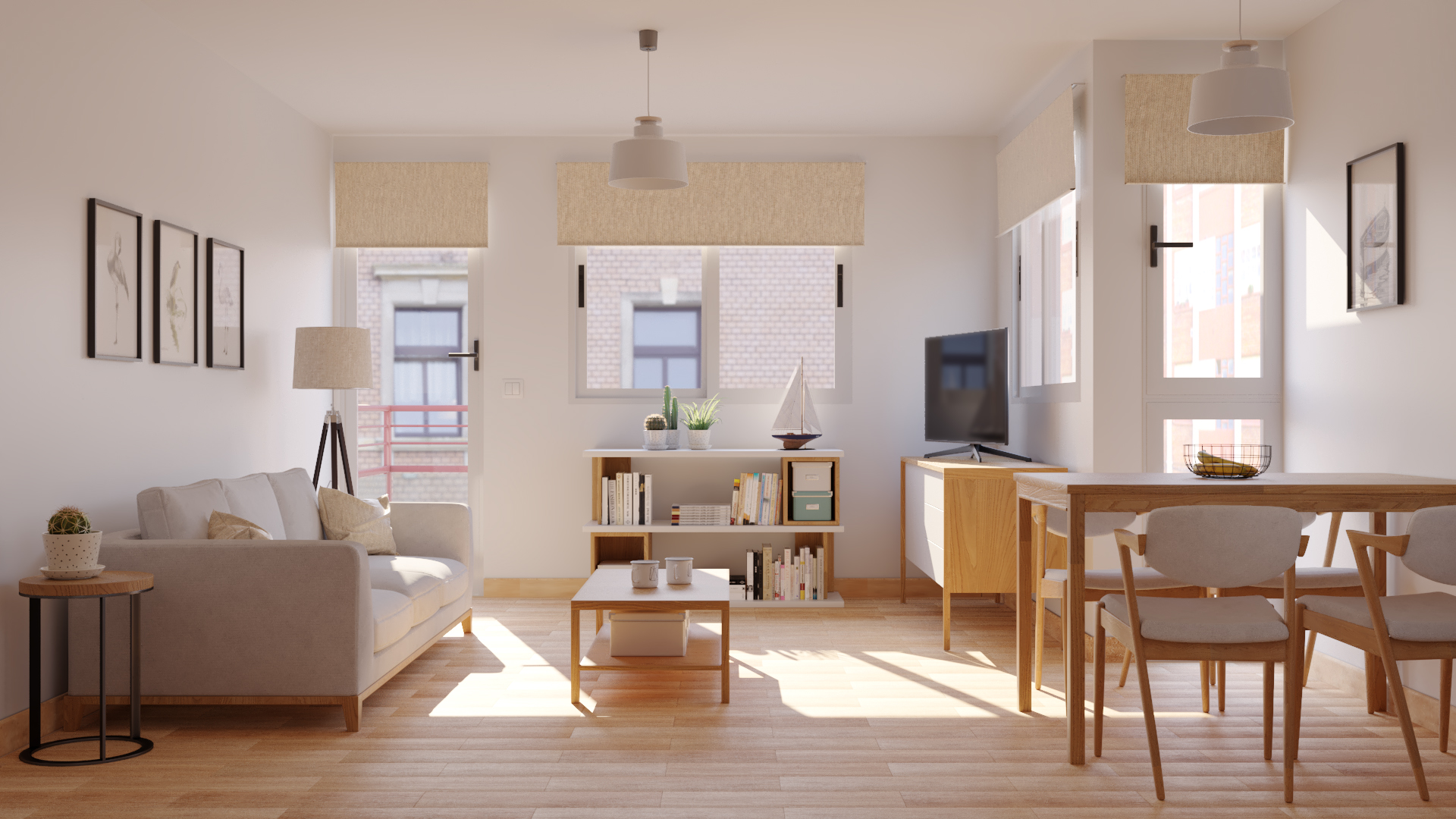 Estudio CGM Infografías. Render Salón 2, Reforma Águilas, Murcia