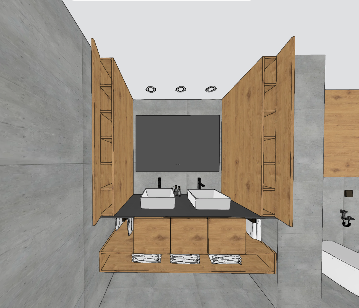 Diseño armario de baño a medida