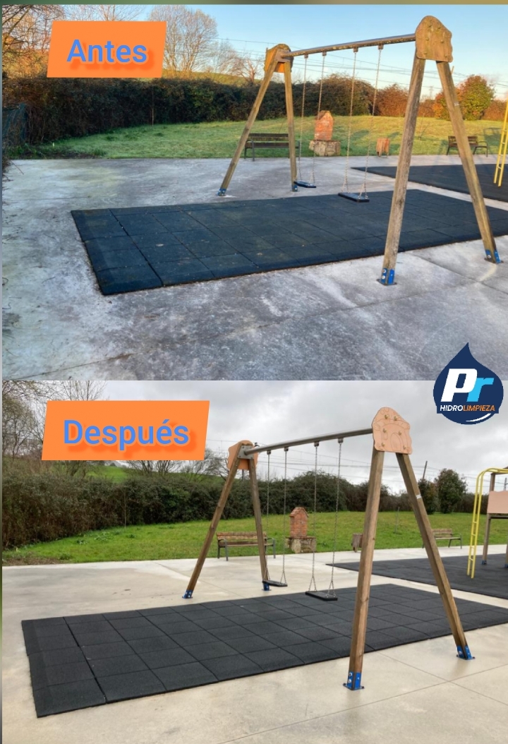 Limpieza pavimento y parque infantil