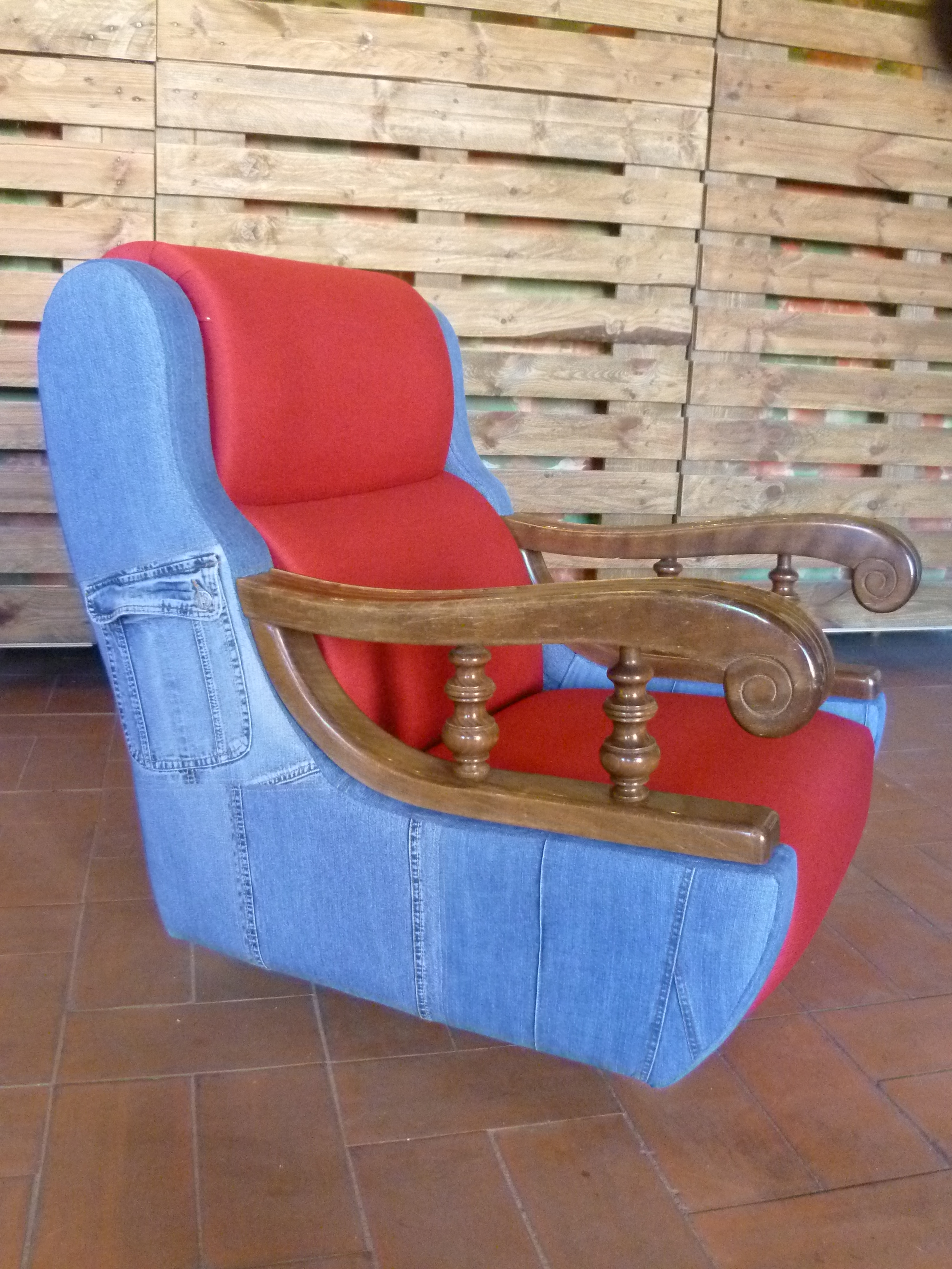 Sillón "vaquero" después.
