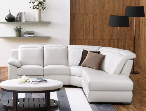 sofá rinconera tapizado en piel