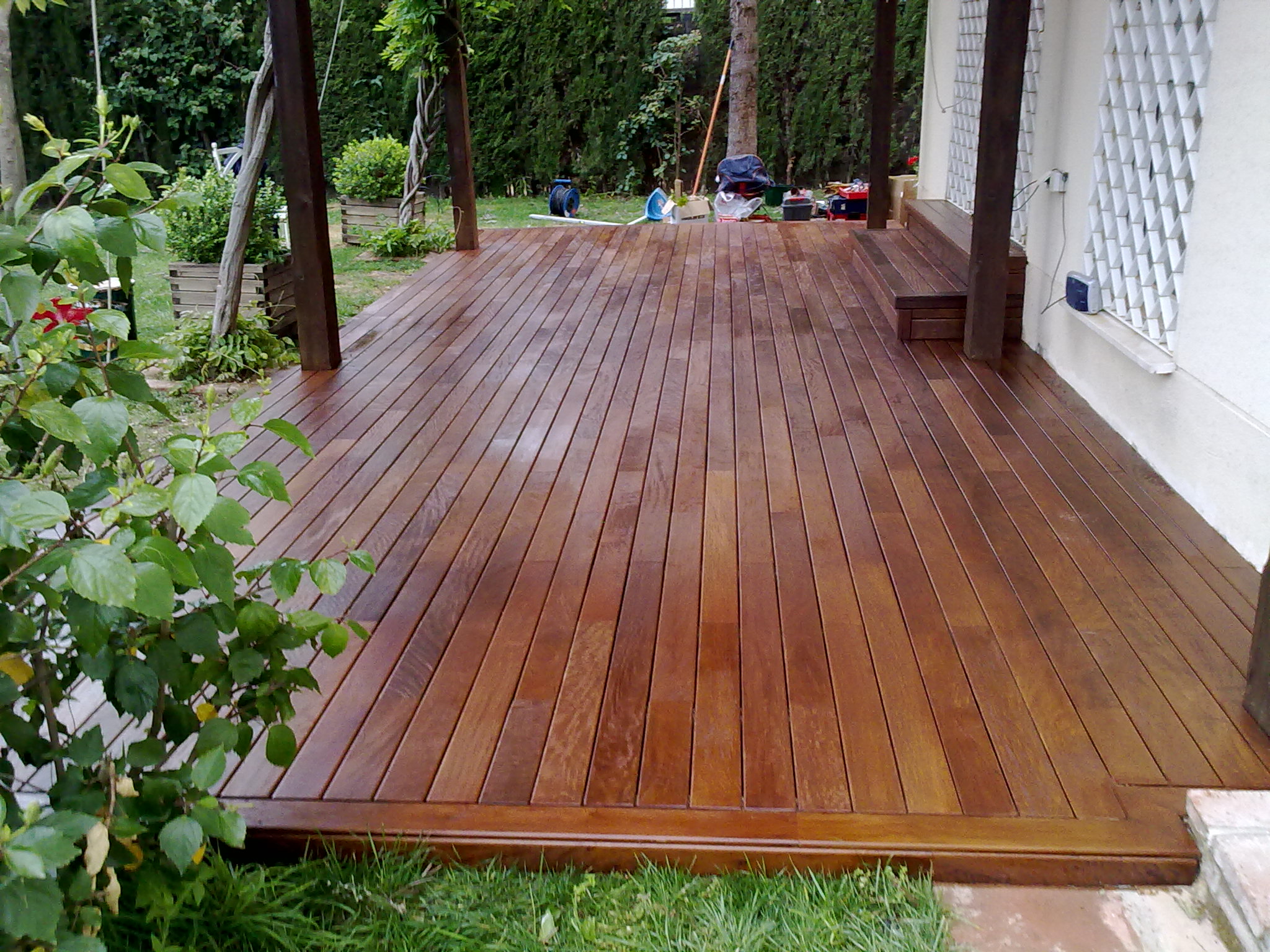 Tarima de IPE para exterior