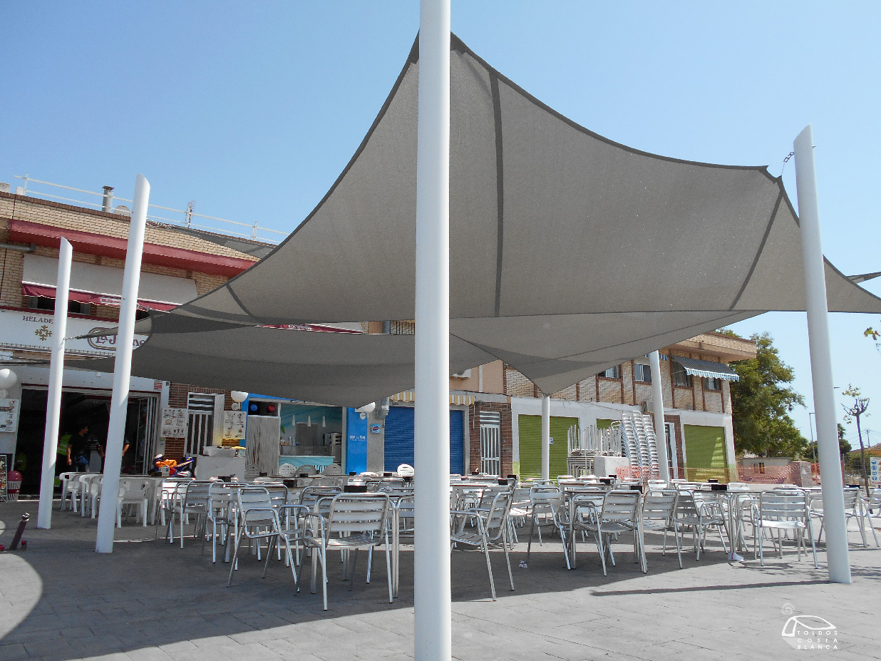 Velas tensadas para restaurante