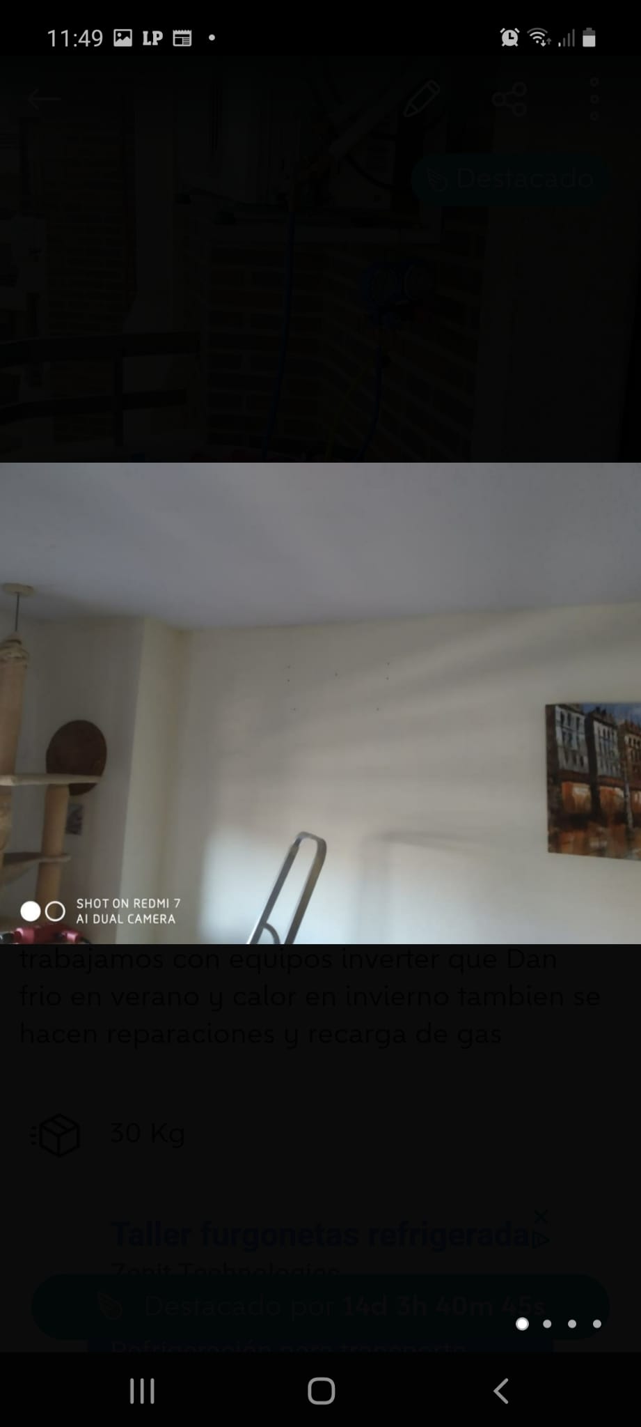 Trabajo de instalación