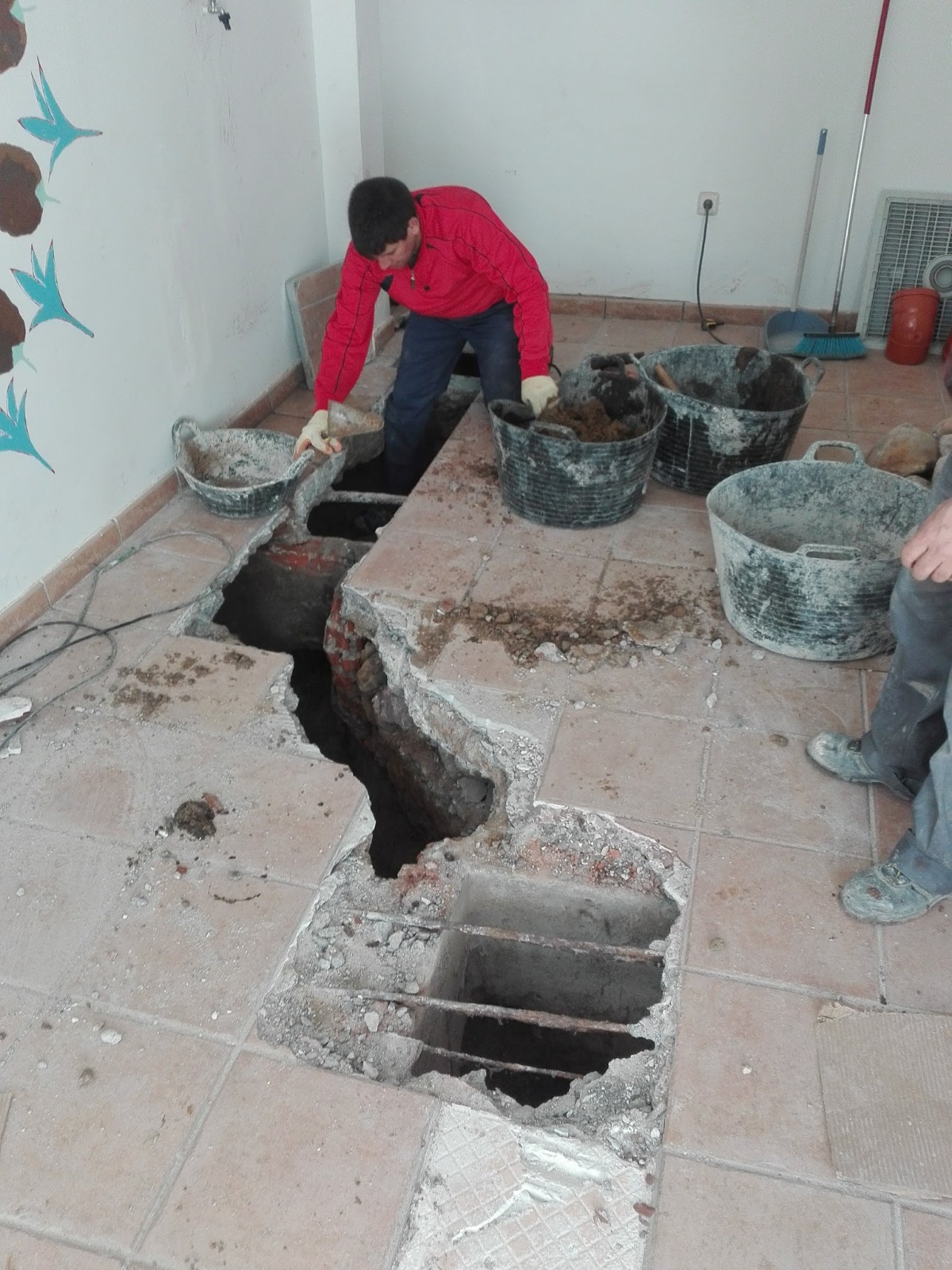 picado para sustitución de tubos