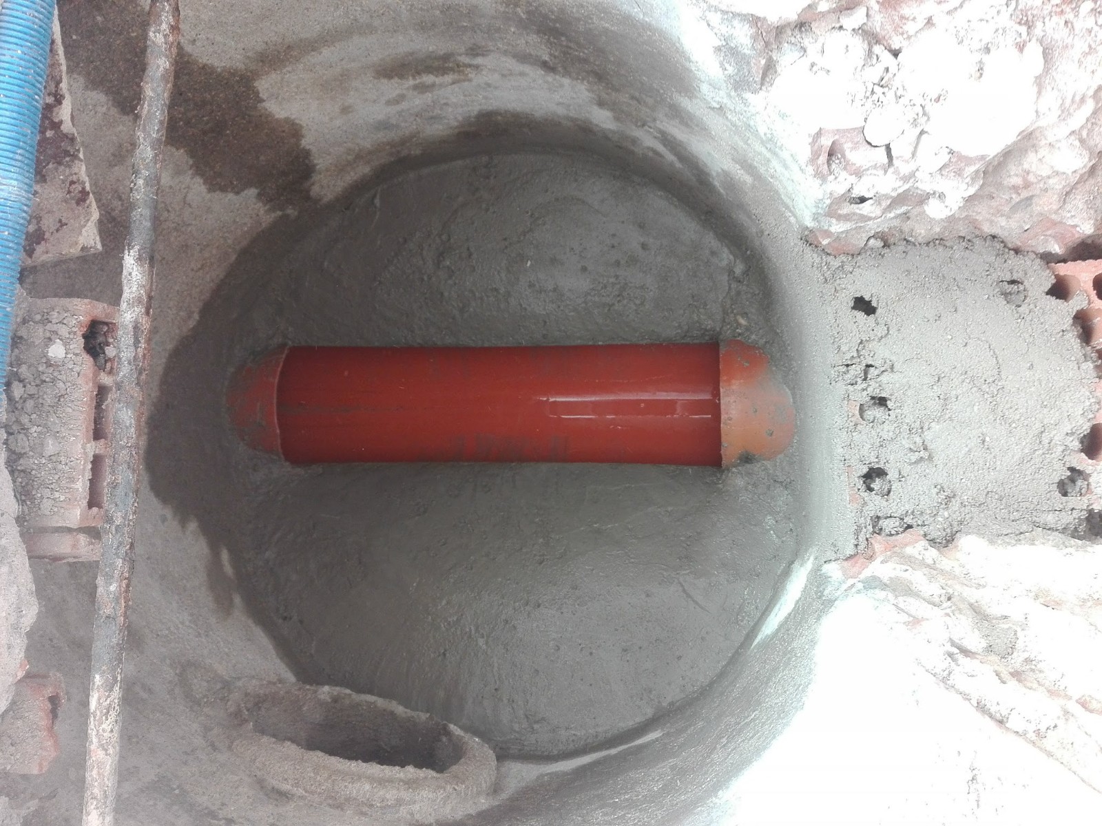 canalización del pozo