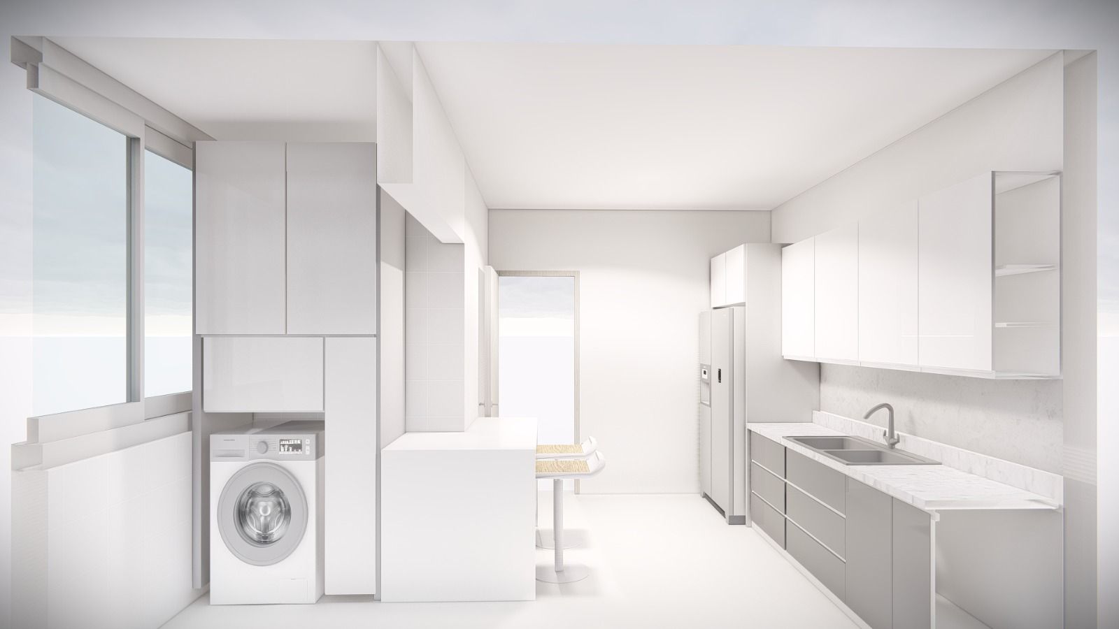 Instalación de Cocina con Zona de Lavado